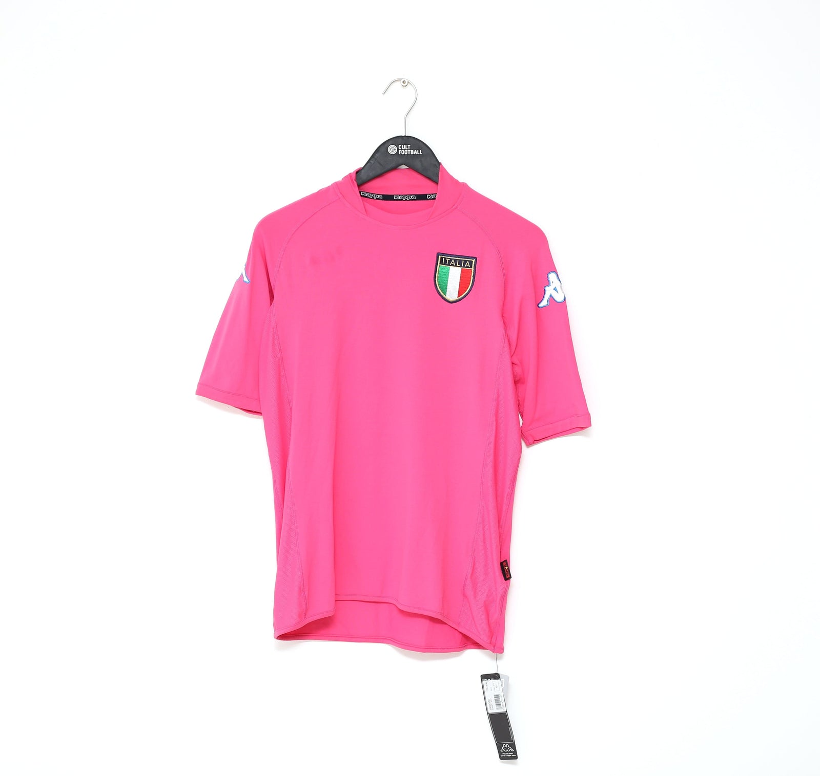 2002 ITALY Vintage Kappa Combat Football Shirt Jersey (M) Pink BNWT