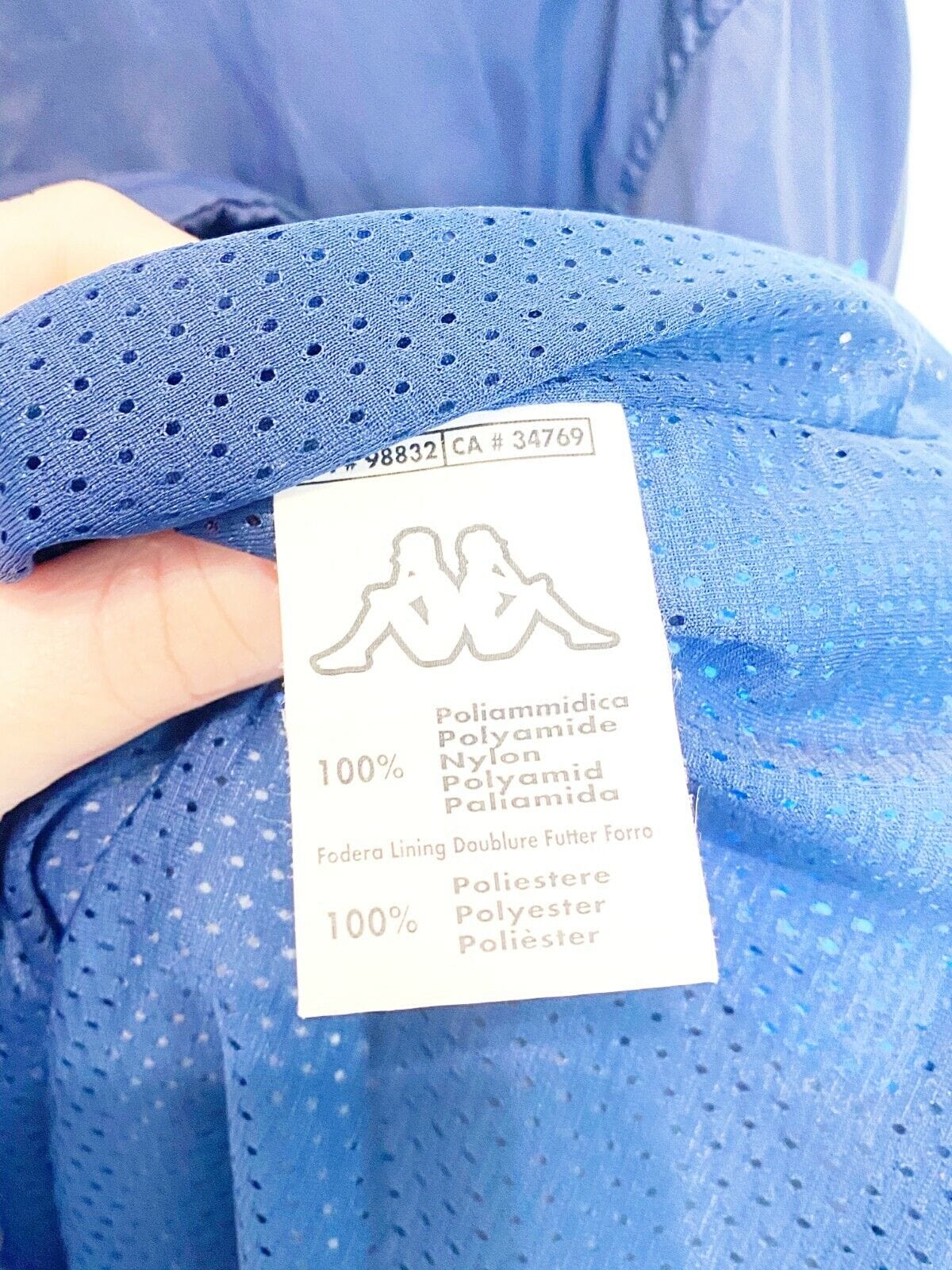 2002 ITALY Vintage Kappa Football Rain Jacket (XL) Maldini Totti Del Piero Era