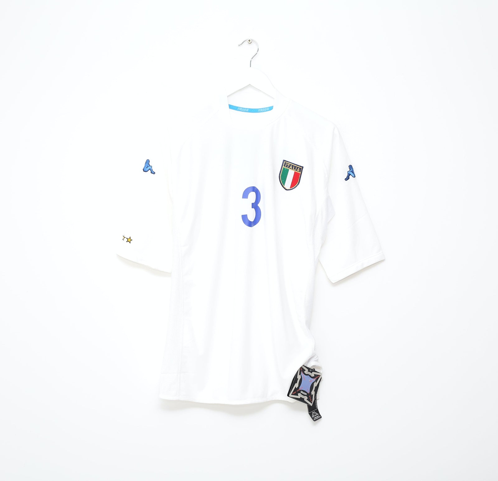 2002 MALDINI #3 Italy Vintage Kappa Away Football Shirt (L/XL) WC 2002 BNWT