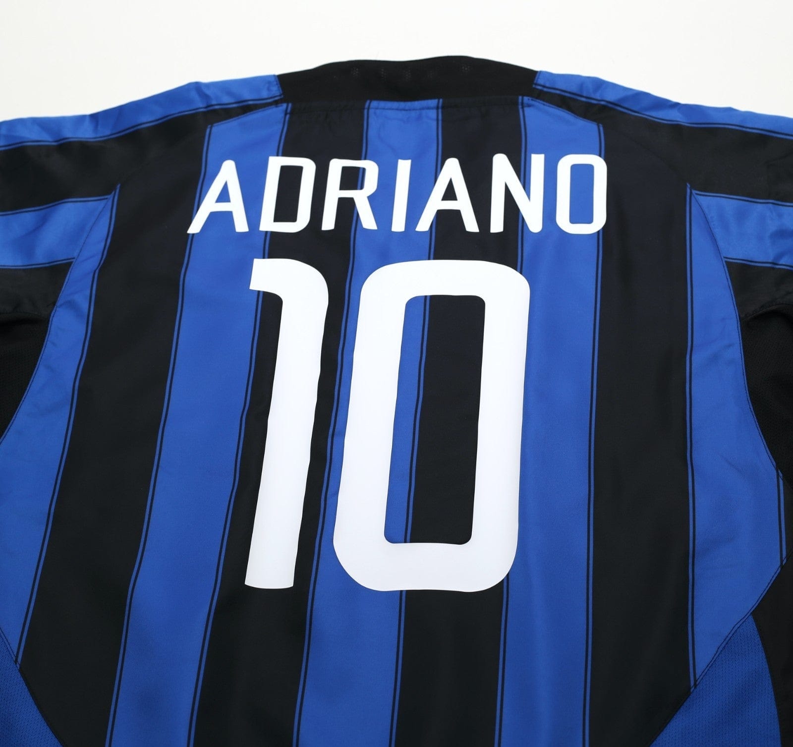 2003/04 ADRIANO #10 Inter Milan Vintage Nike Home Football Shirt (M)