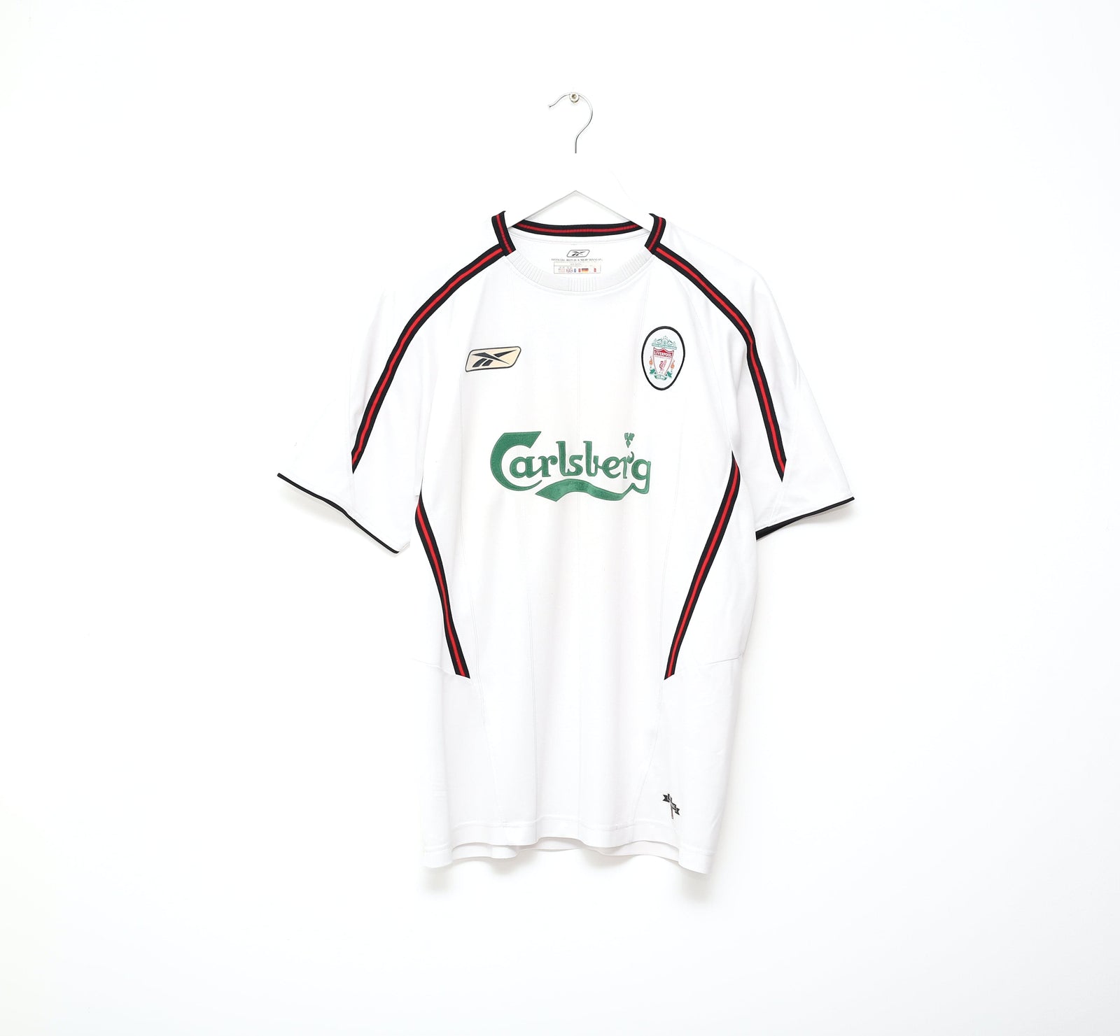 2003/04 ALONSO #14 Liverpool Vintage Reebok Away Football Shirt (M)