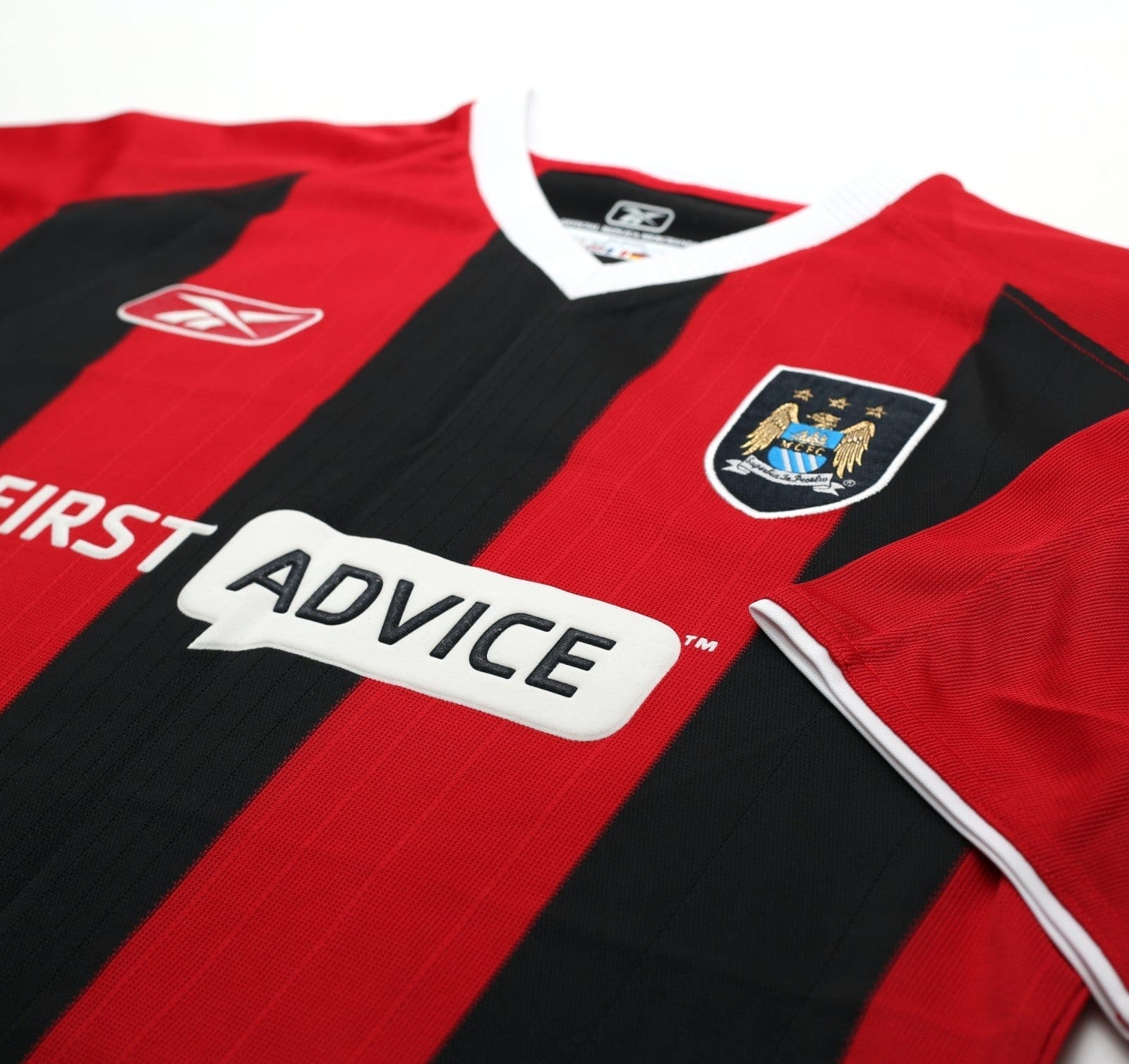 2003/04 ANELKA #39 Manchester City Vintage Reebok Away Football Shirt (M)