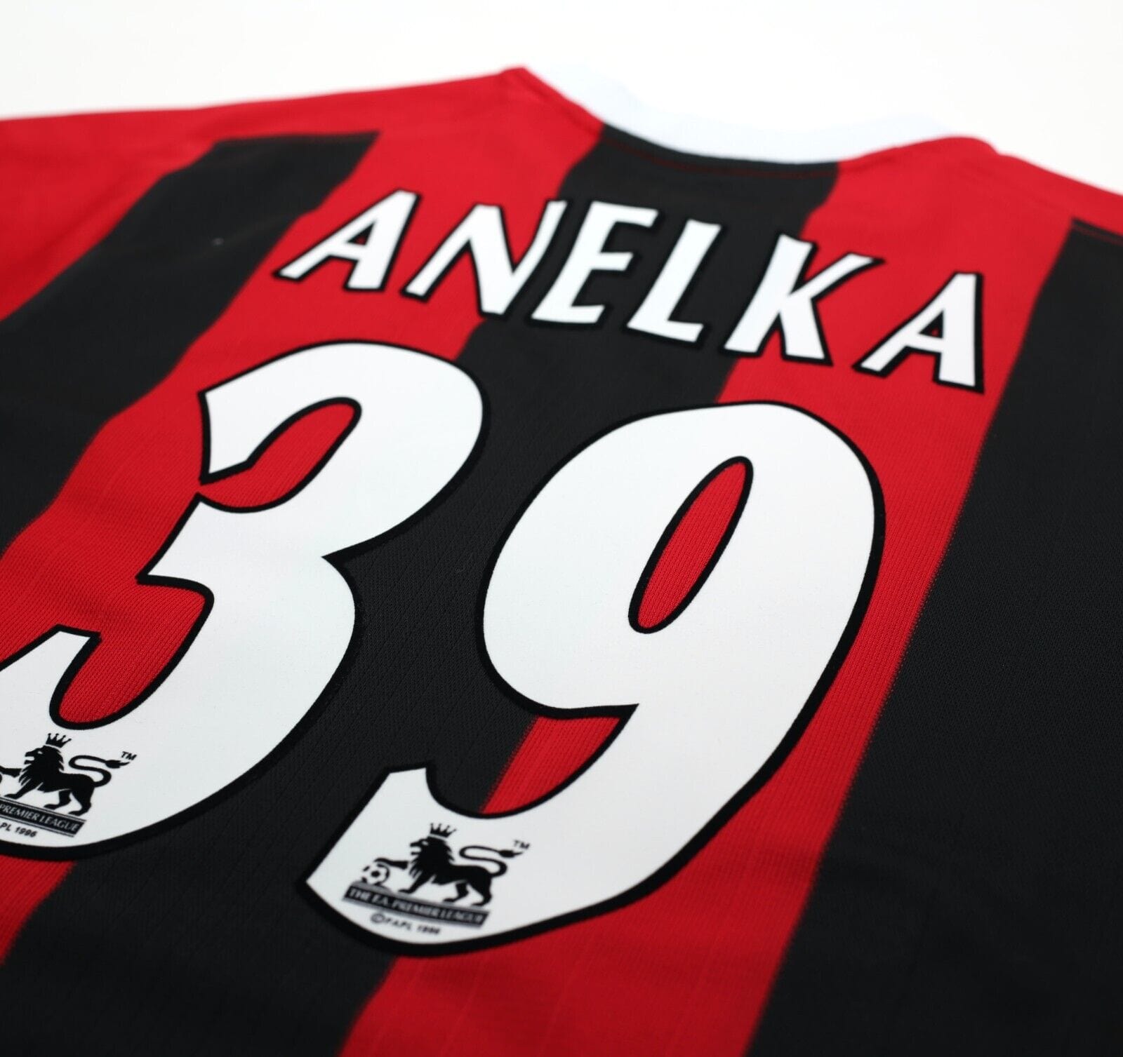 2003/04 ANELKA #39 Manchester City Vintage Reebok Away Football Shirt (S)