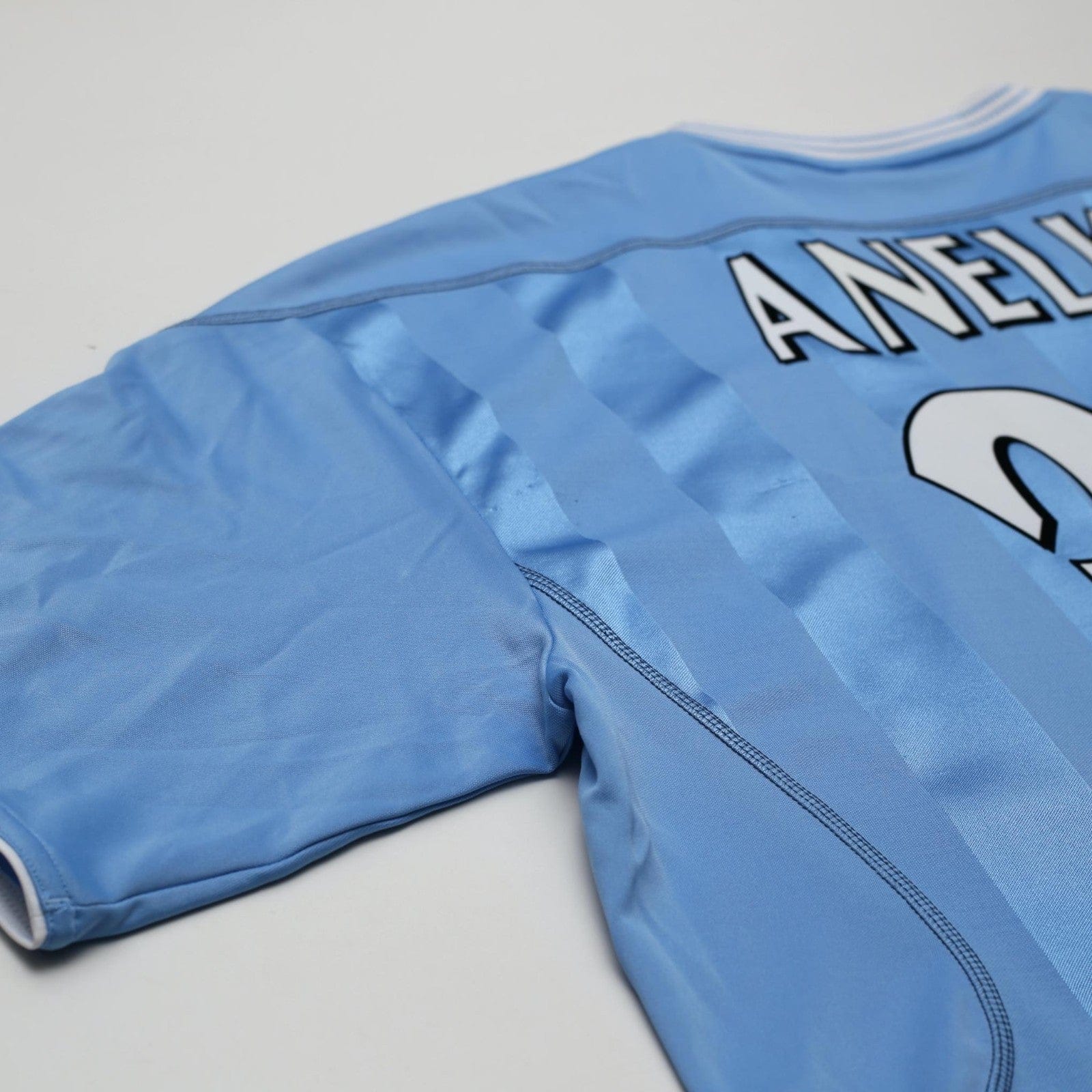 2003/04 Anelka #39 Manchester City Vintage Reebok Home Football Shirt (XL)