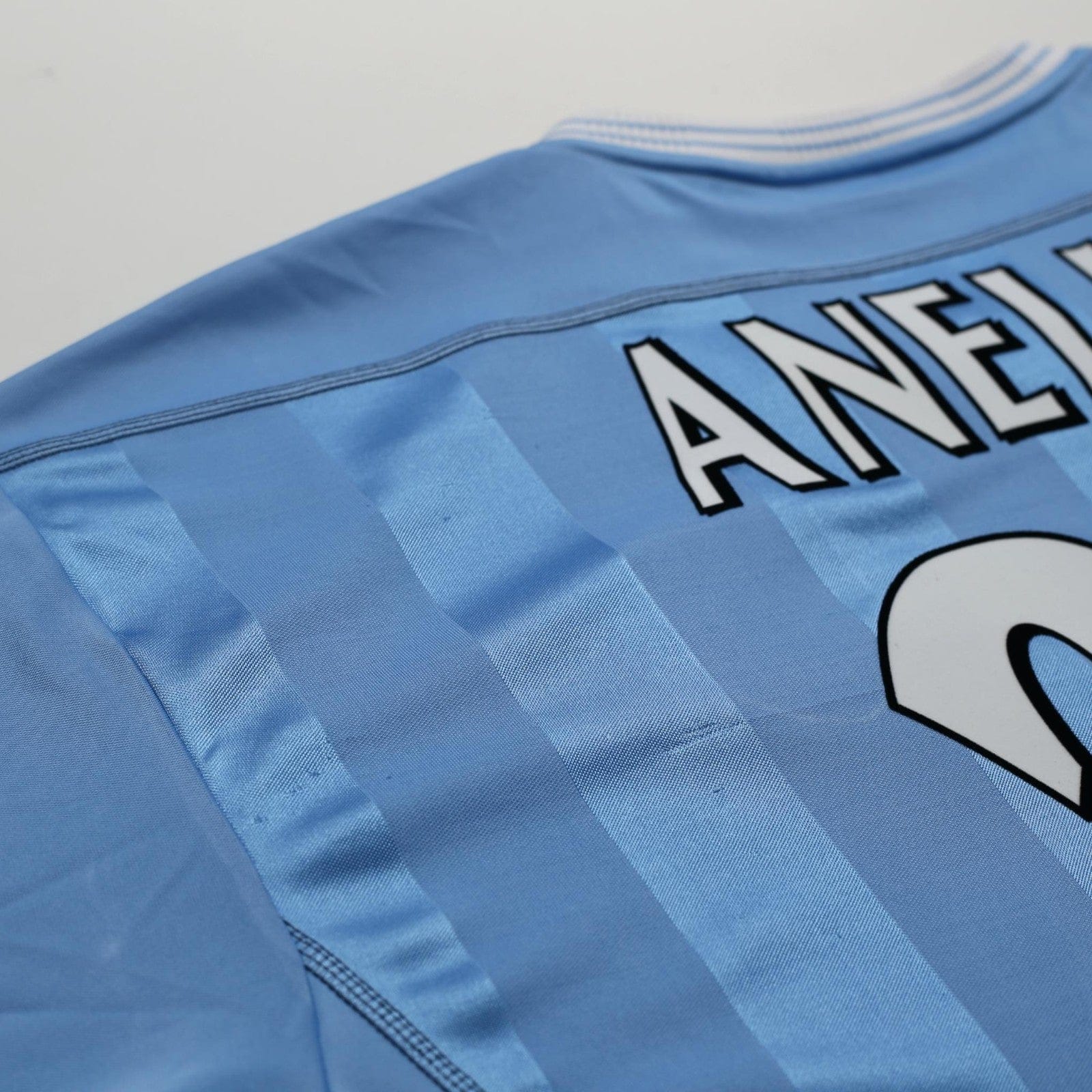 2003/04 Anelka #39 Manchester City Vintage Reebok Home Football Shirt (XL)