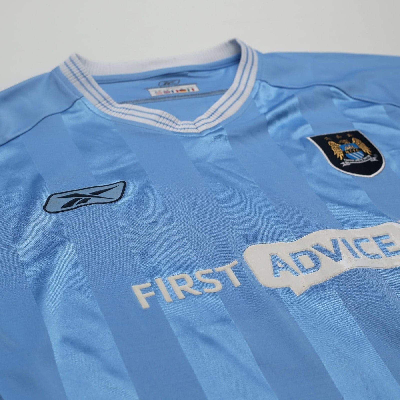 2003/04 Anelka #39 Manchester City Vintage Reebok Home Football Shirt (XL)