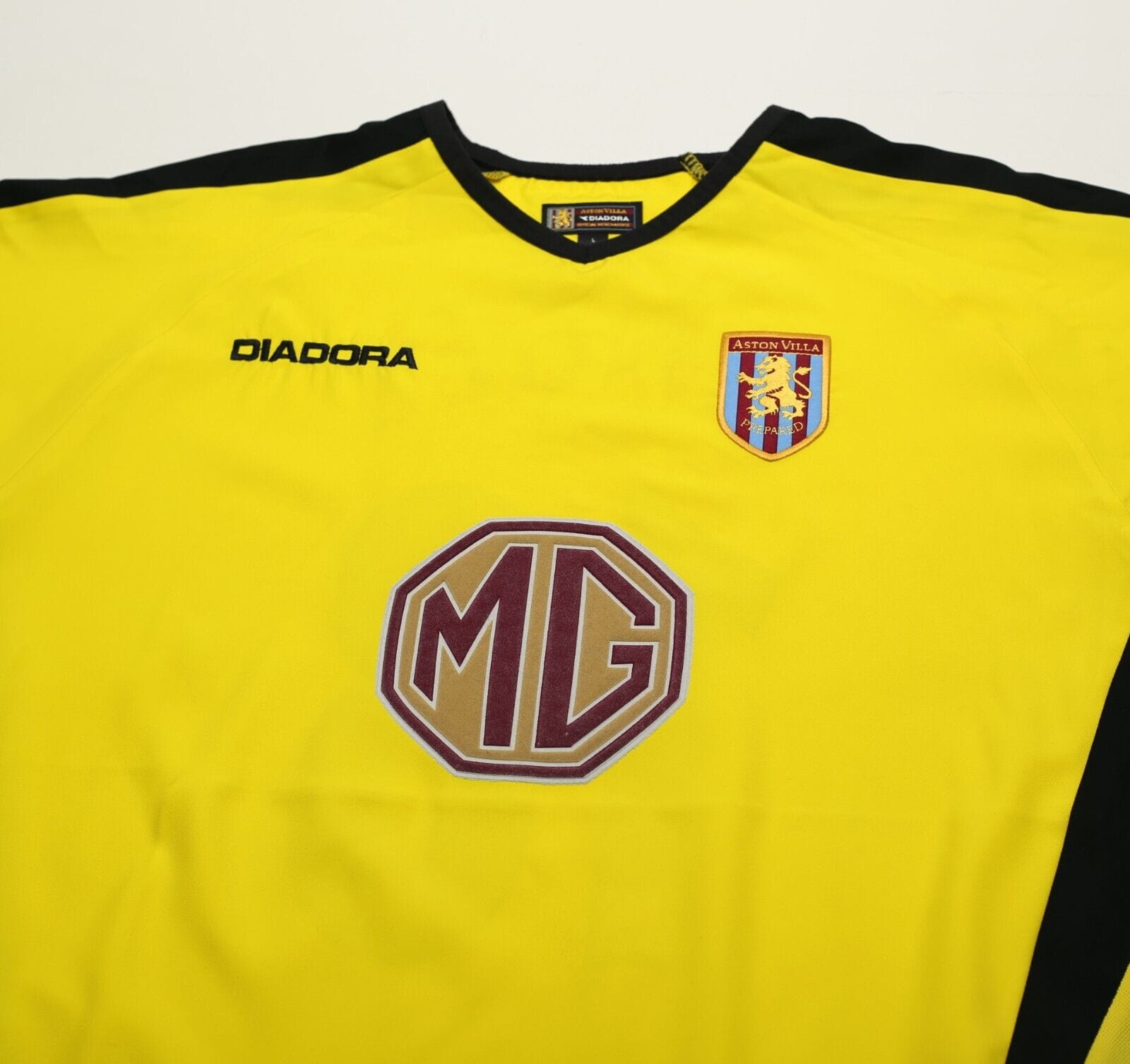 2003/04 ANGEL #18 Aston Villa Vintage Diadora Away Football Shirt (L)