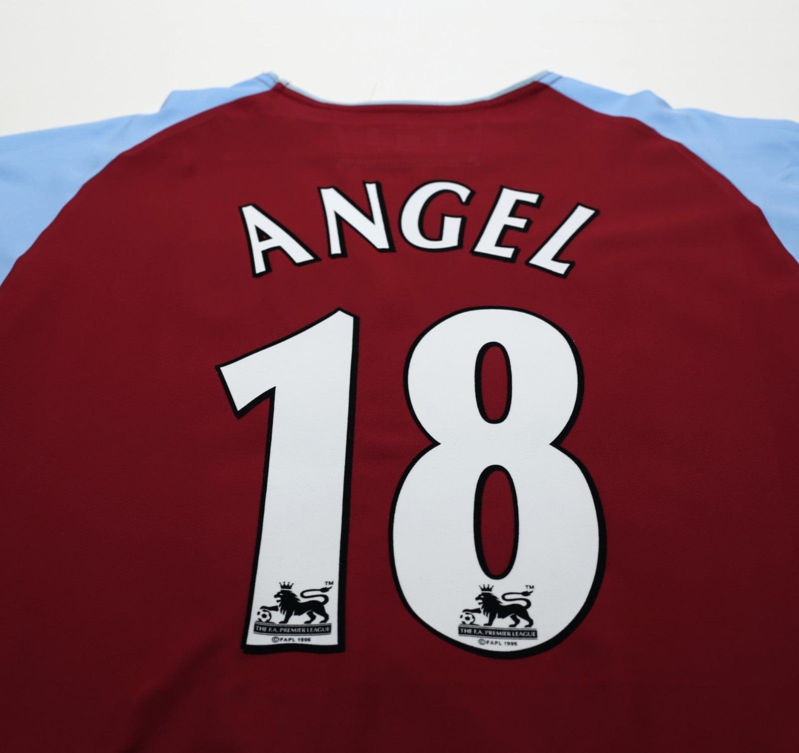 2003/04 ANGEL #18 Aston Villa Vintage Diadora Home Football Shirt (L)