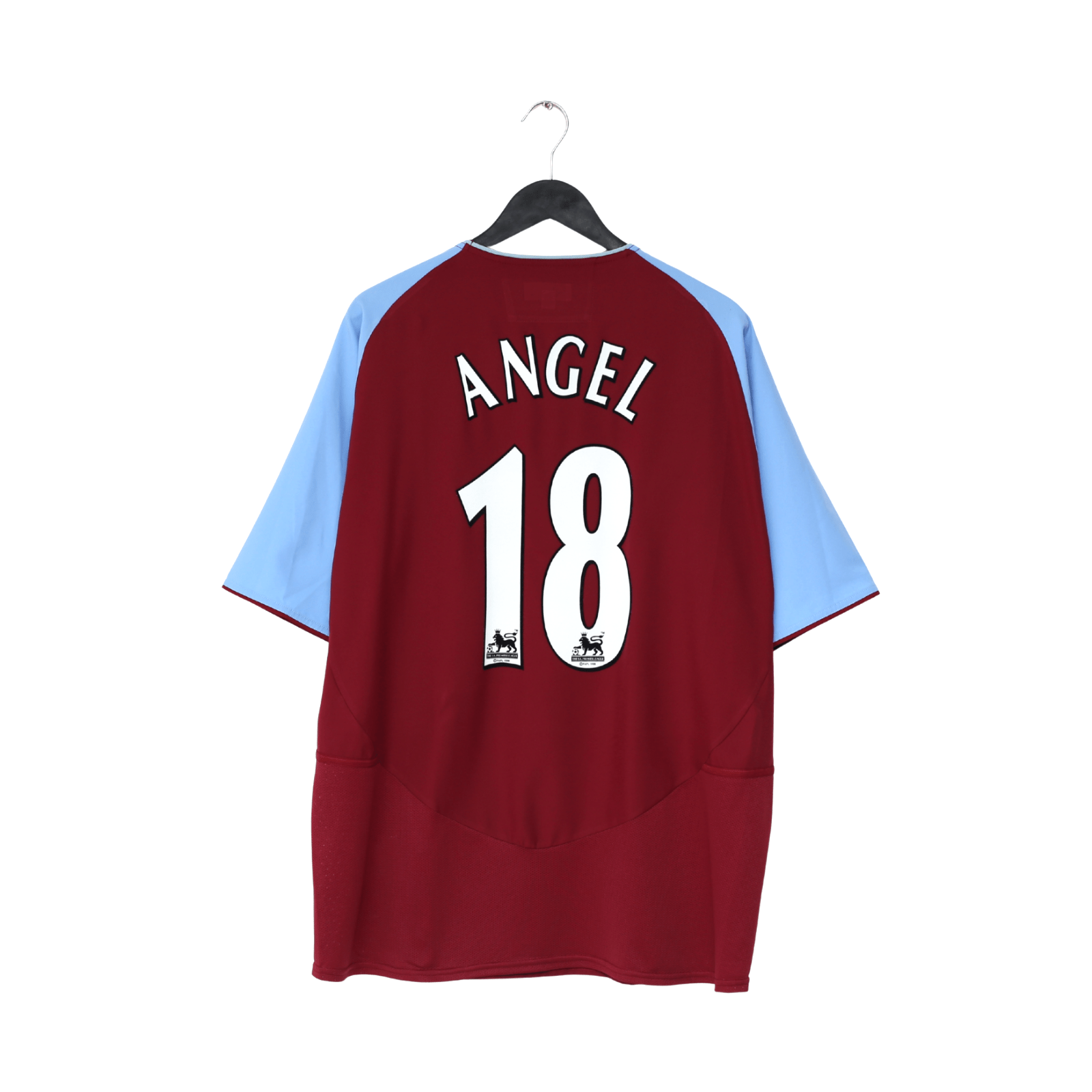 2003/04 ANGEL #18 Aston Villa Vintage Diadora Home Football Shirt (L)
