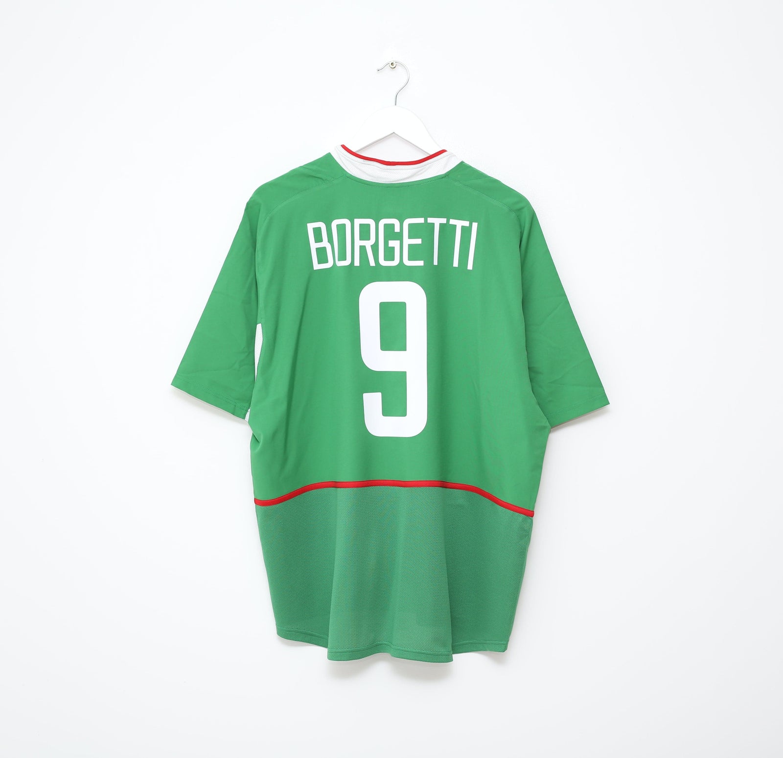 2003/04 BORGETTI #9 Mexico Vintage Nike Home Football Shirt (XL)