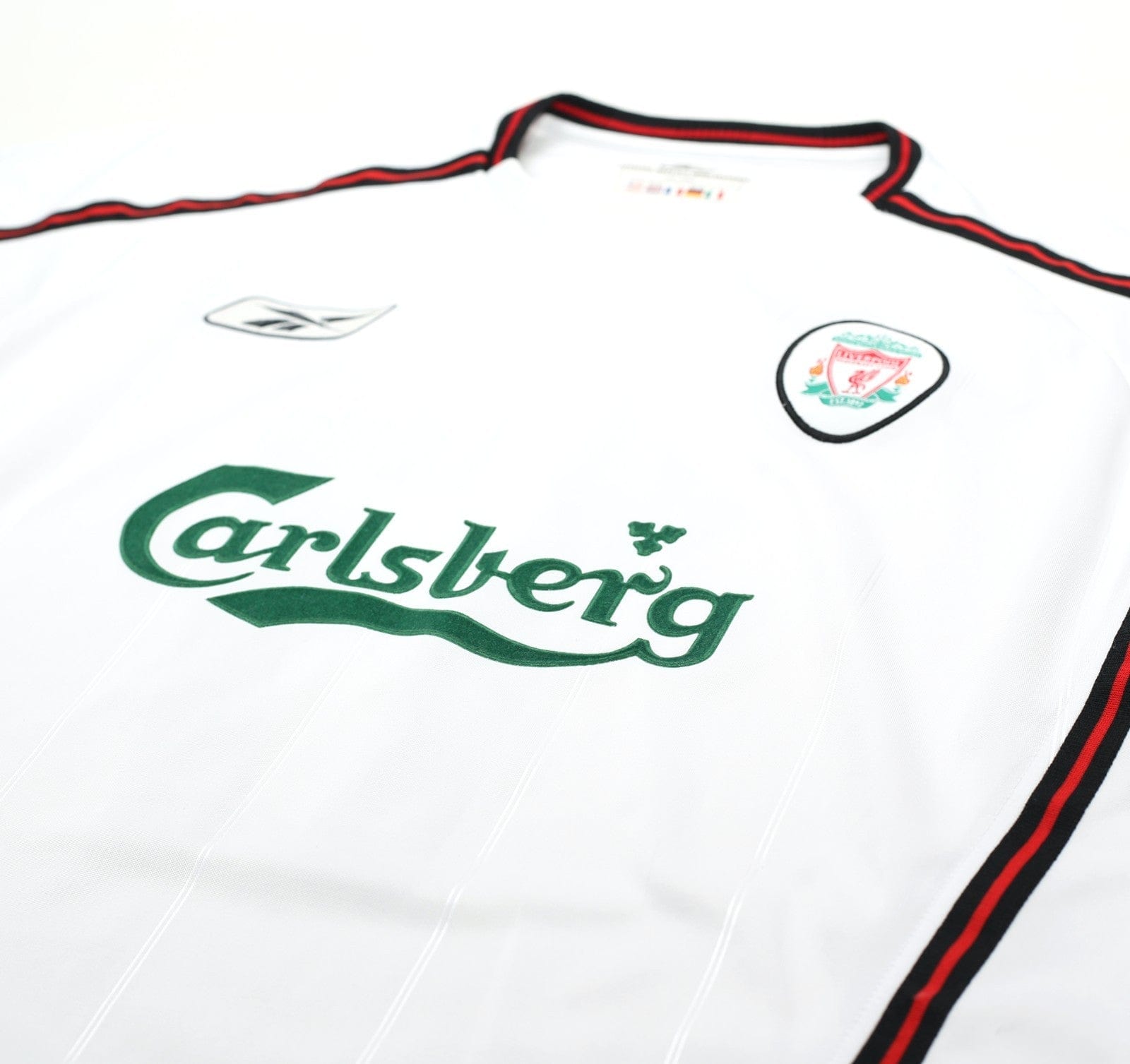 2003/04 GERRARD #17 Liverpool Vintage Reebok Away Football Shirt (L)