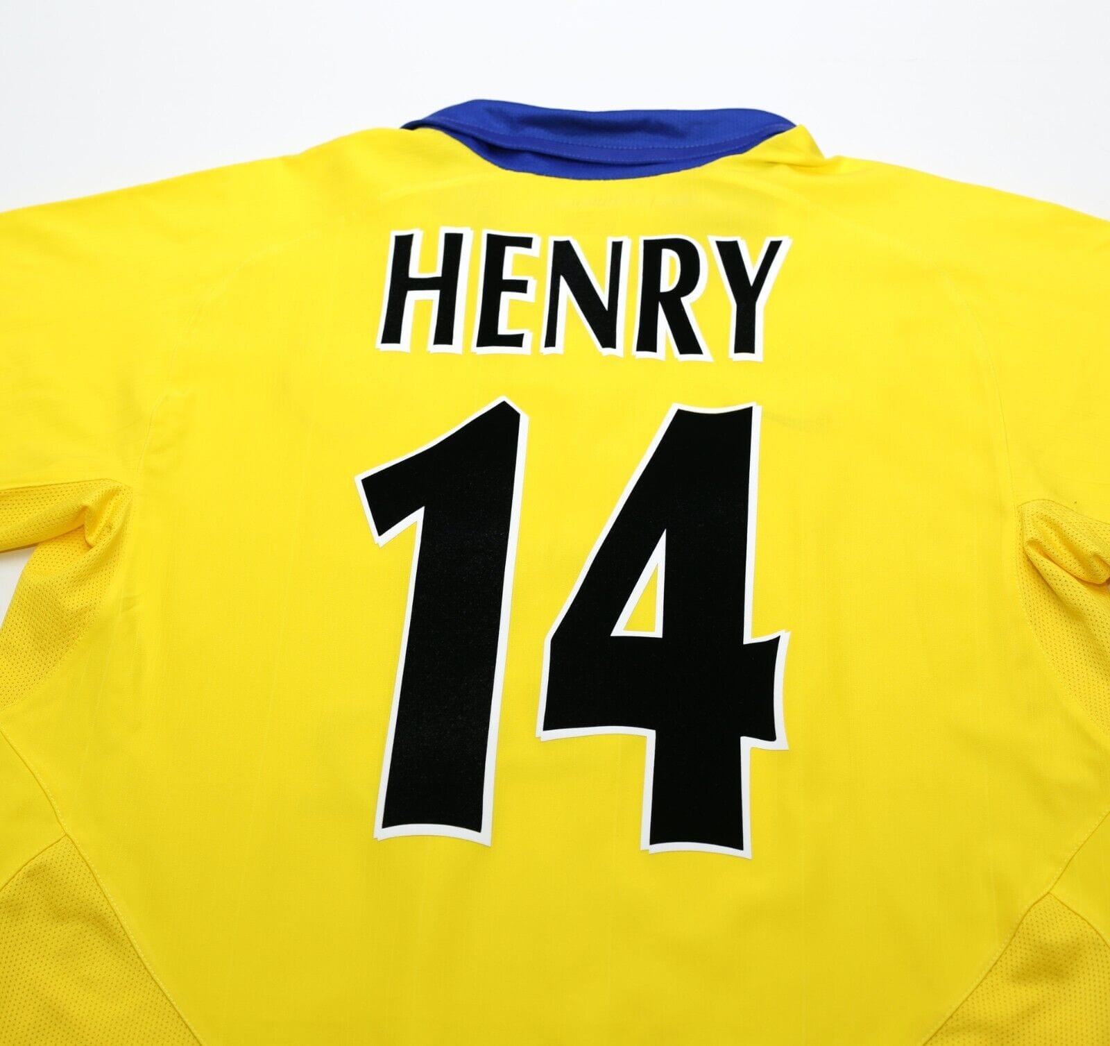 2003/04 HENRY #14 Arsenal Vintage Nike UCL Away Football Shirt Jersey (M)