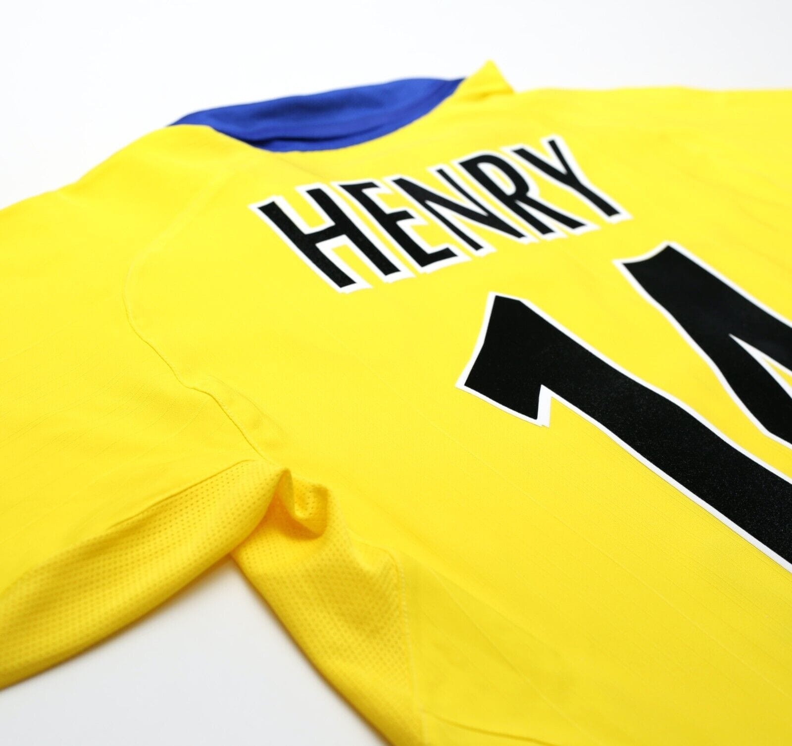 2003/04 HENRY #14 Arsenal Vintage Nike UCL Away Football Shirt Jersey (M)