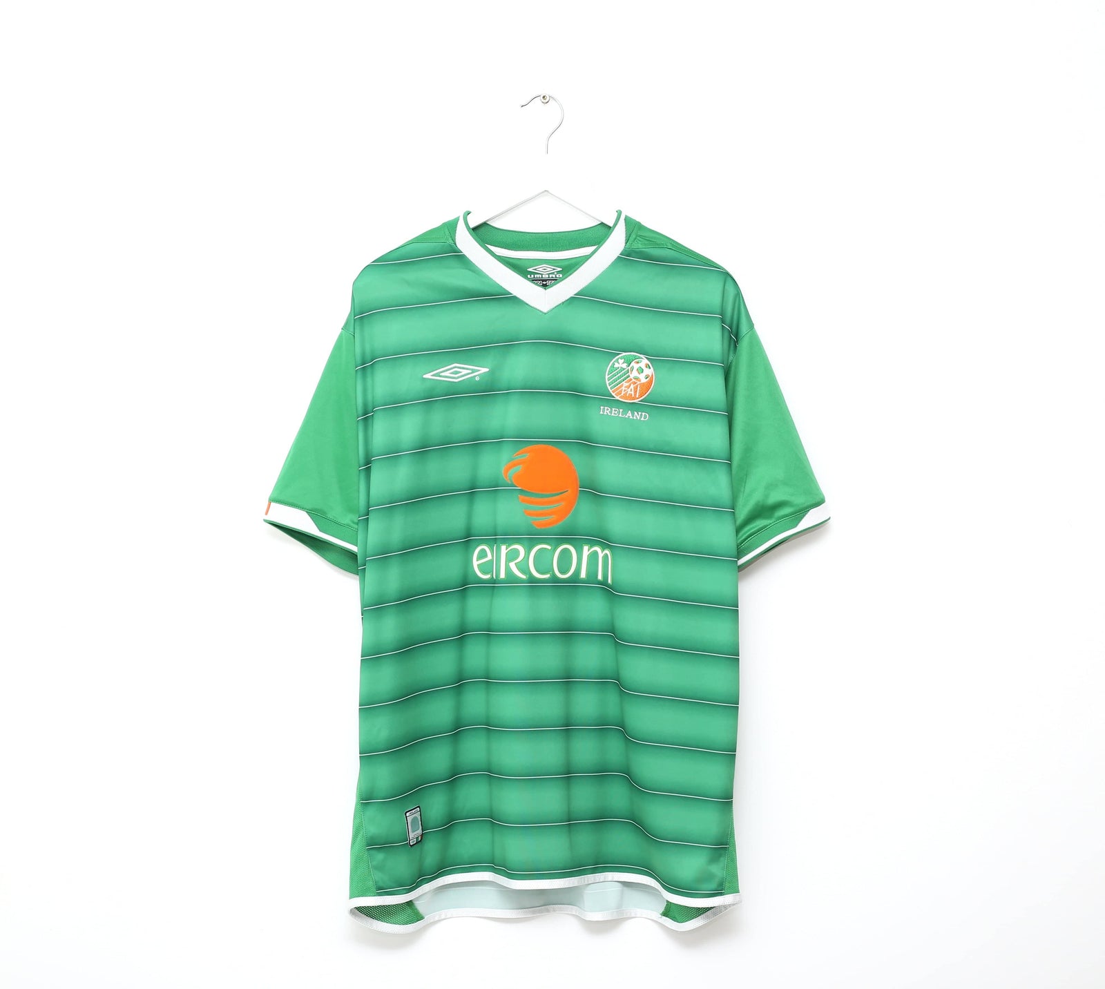 2003/04 KEANE #6 Ireland Vintage Umbro Home Football Shirt (XL)