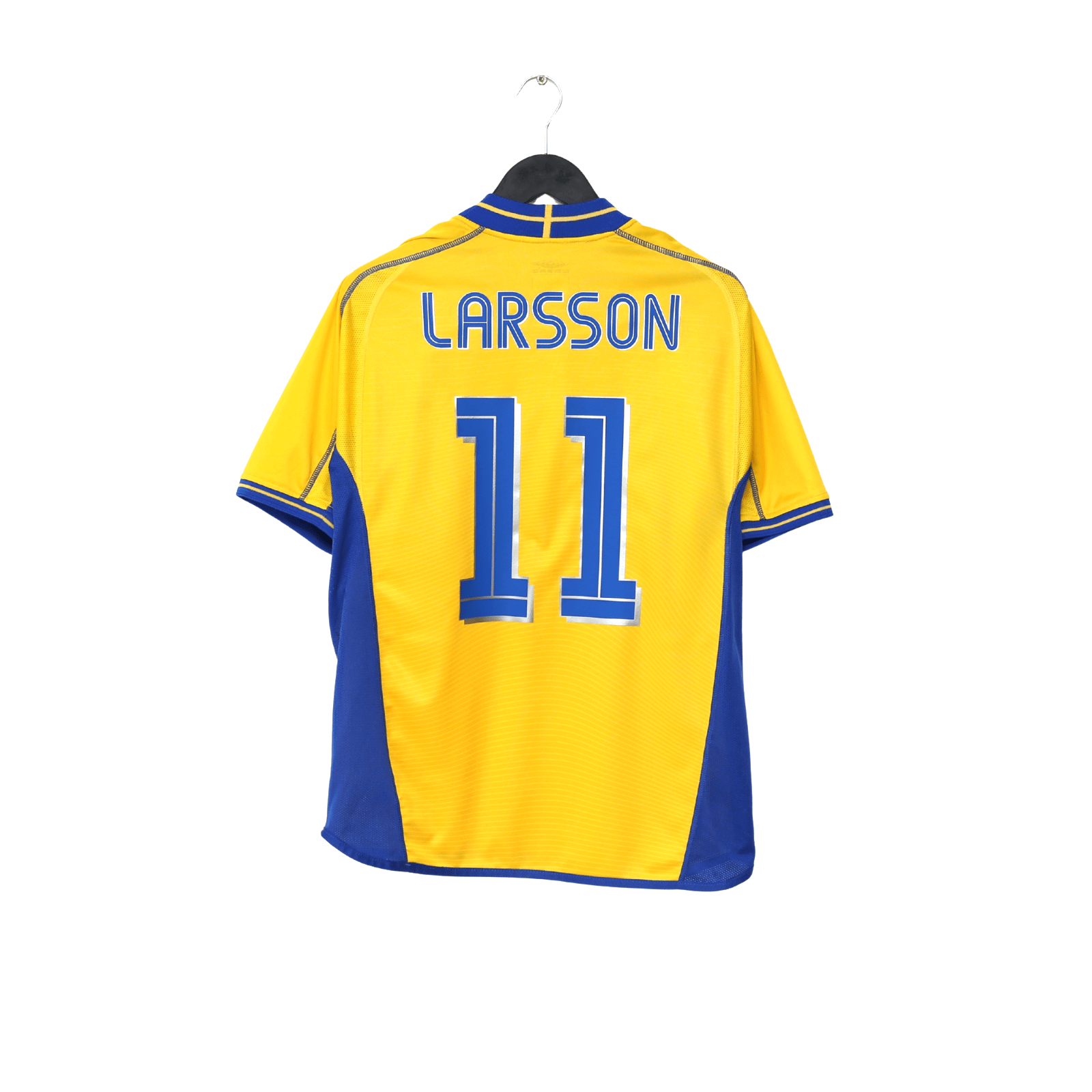 2003/04 LARSSON #11 Sweden Vintage Umbro Home Football Shirt (M) Euro 2004