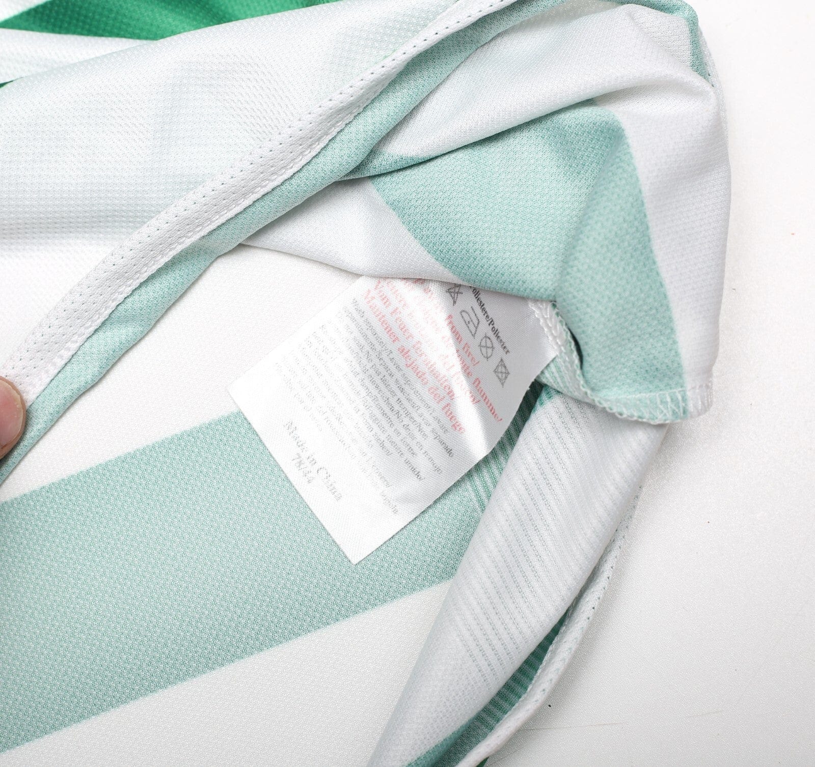 2003/04 LARSSON #7 Celtic Vintage Umbro European Home Football Shirt (L)