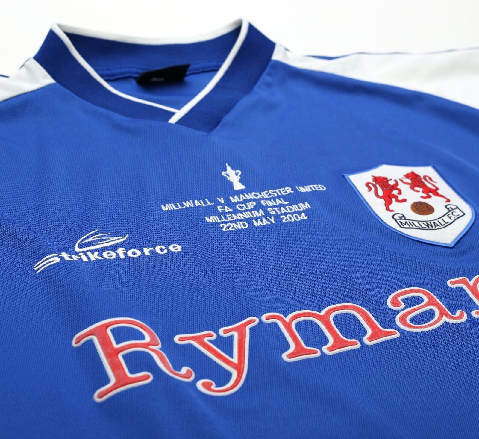 2003/04 MILLWALL Vintage Strikeforce FA Cup Final Home Football Shirt Jersey XL