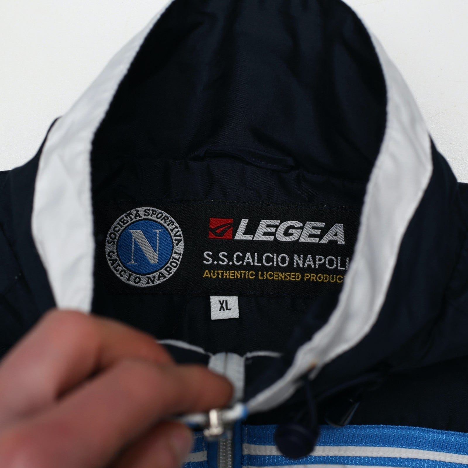 2003/04 Napoli Vintage Legea Football Track Top Jacket (XL)