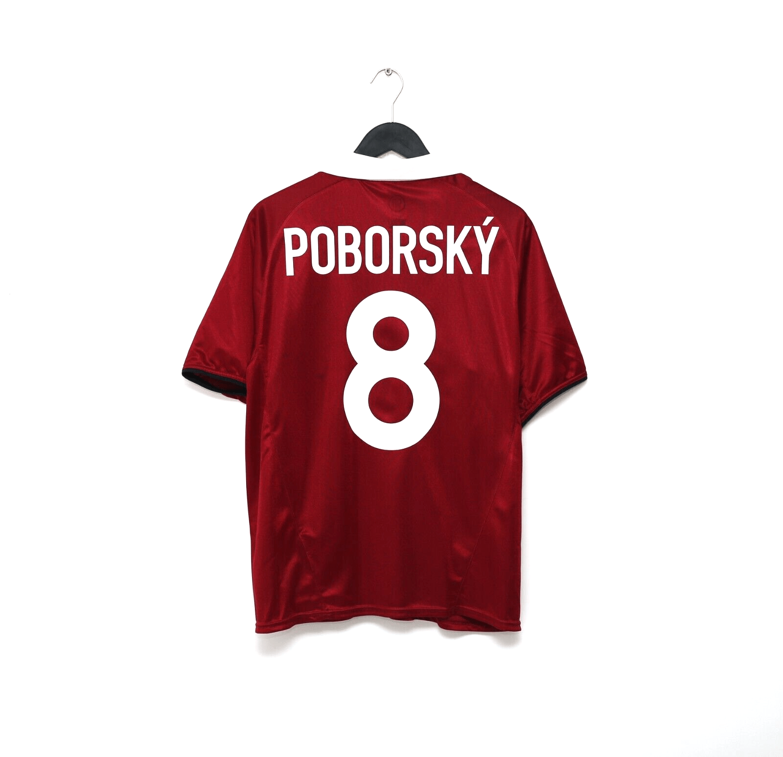 2003/04 POBORSKY #8 Sparta Prague Vintage Nike Home Football Shirt (M)