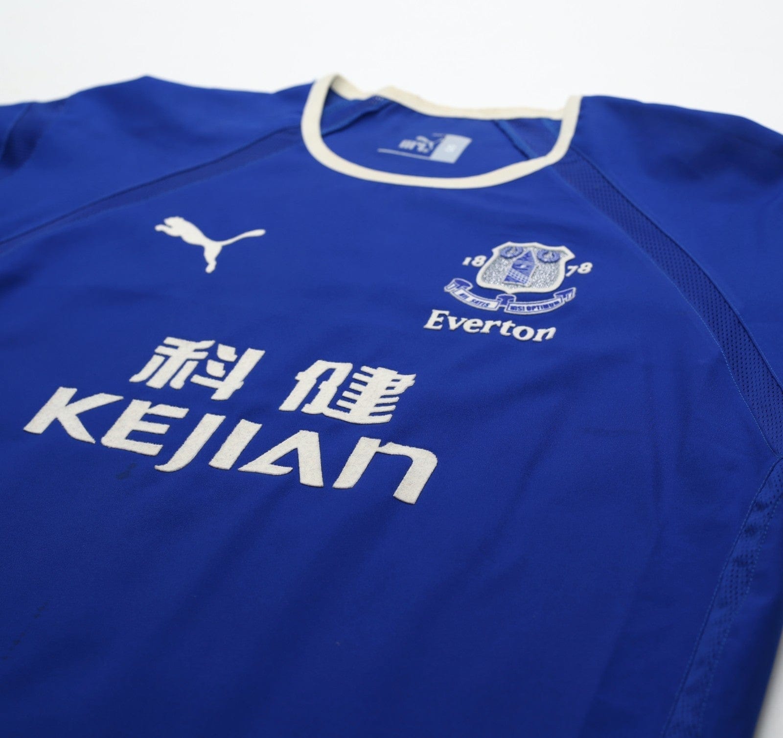 2003/04 ROONEY #18 Everton Vintage PUMA Home Football Shirt (S)