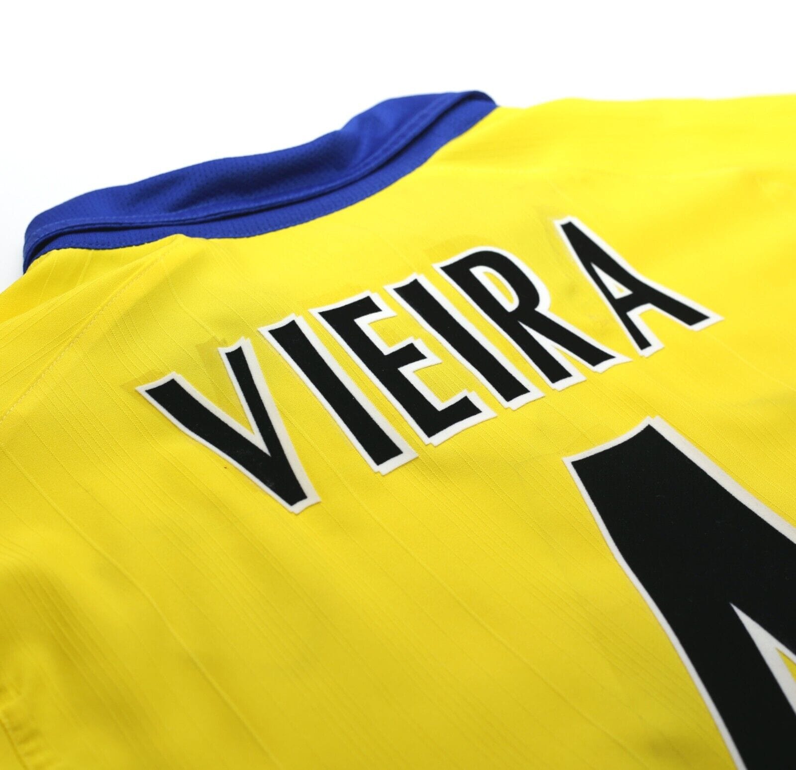 2003/04 VIEIRA #4 Arsenal Vintage Nike UCL Away Football Shirt Jersey (M)