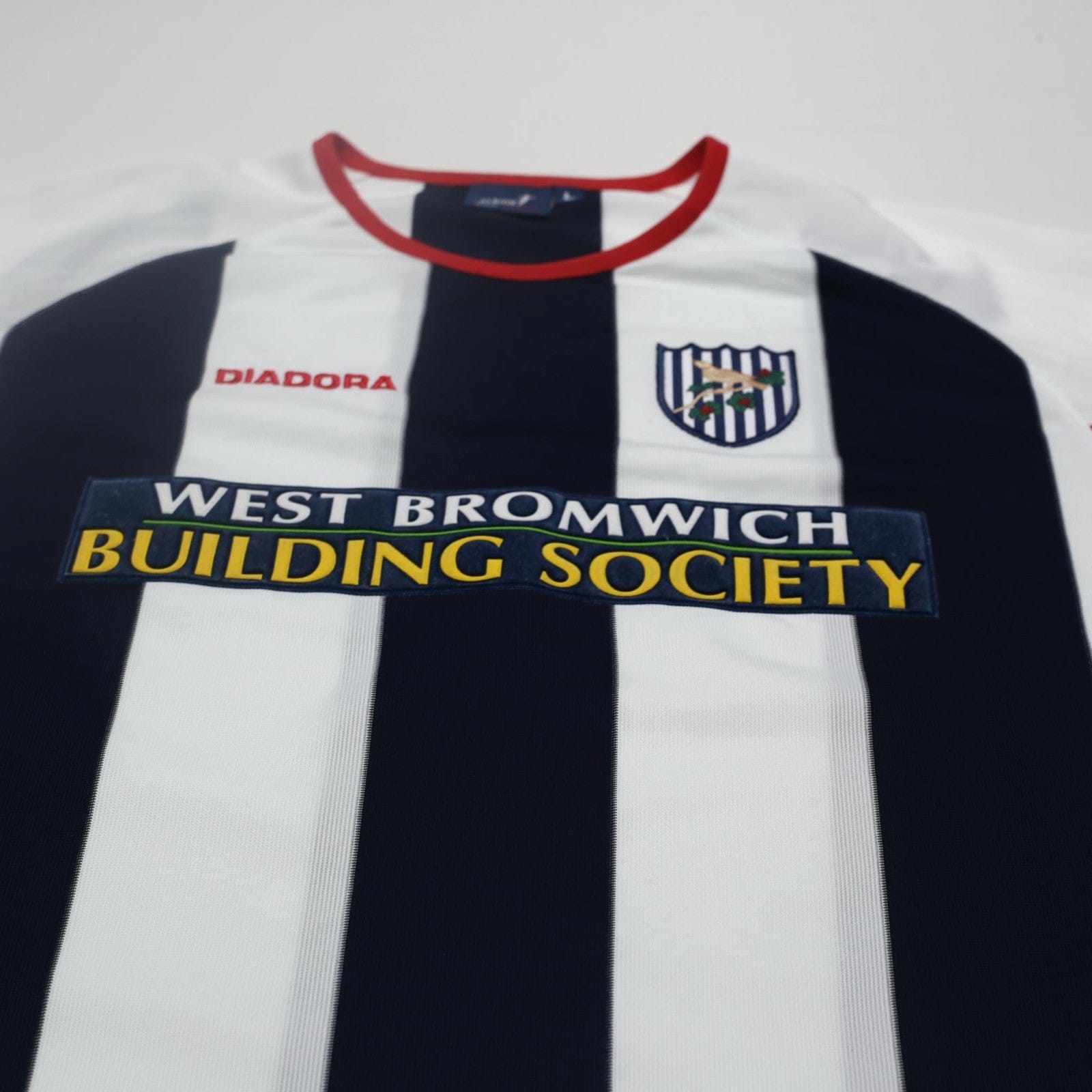 2003/04 West Brom Vintage Diadora L/S Home Football Shirt (L)