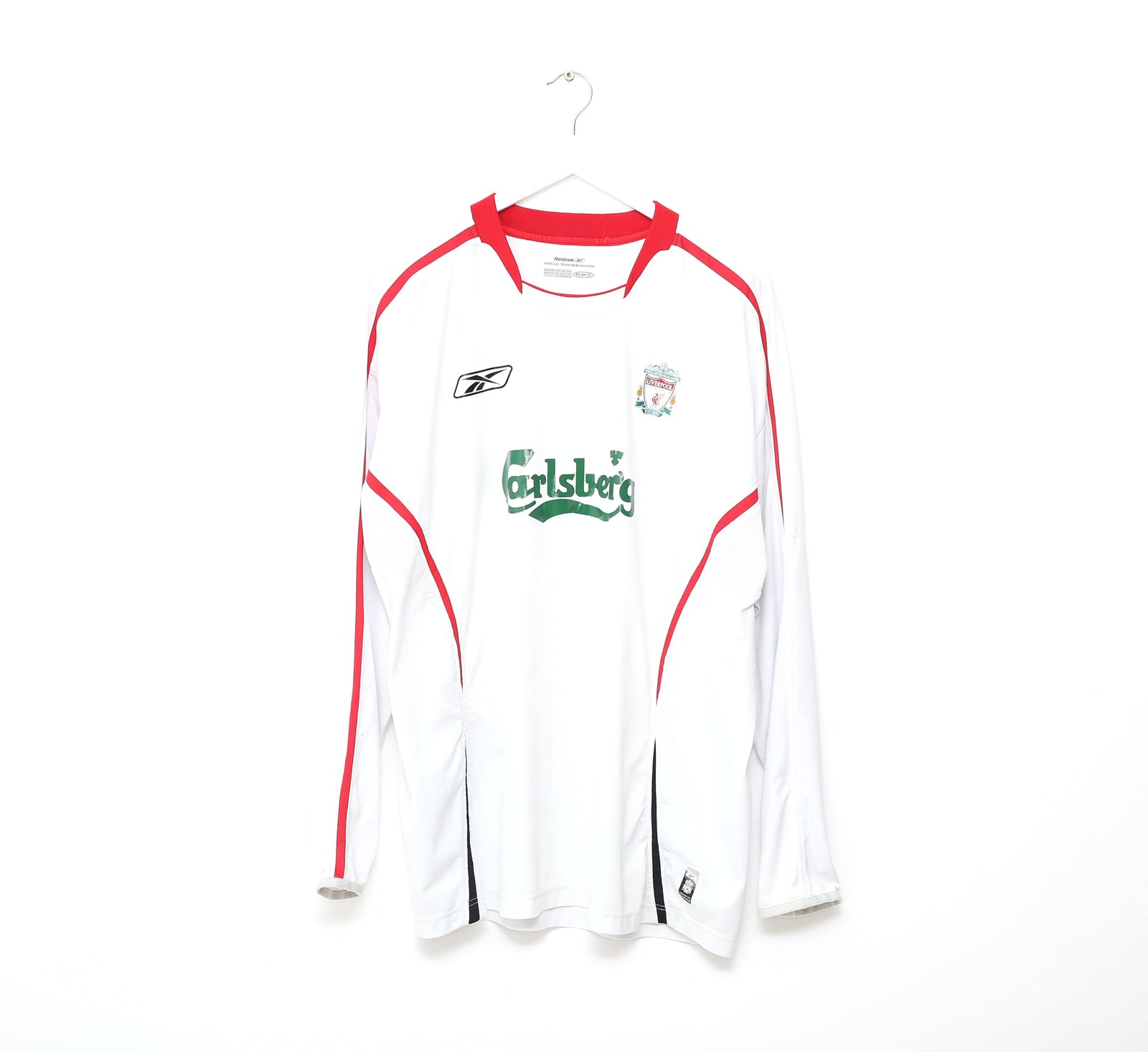 2003/05 ALONSO #14 Liverpool Vintage Reebok Away Football Shirt Jersey (XL)