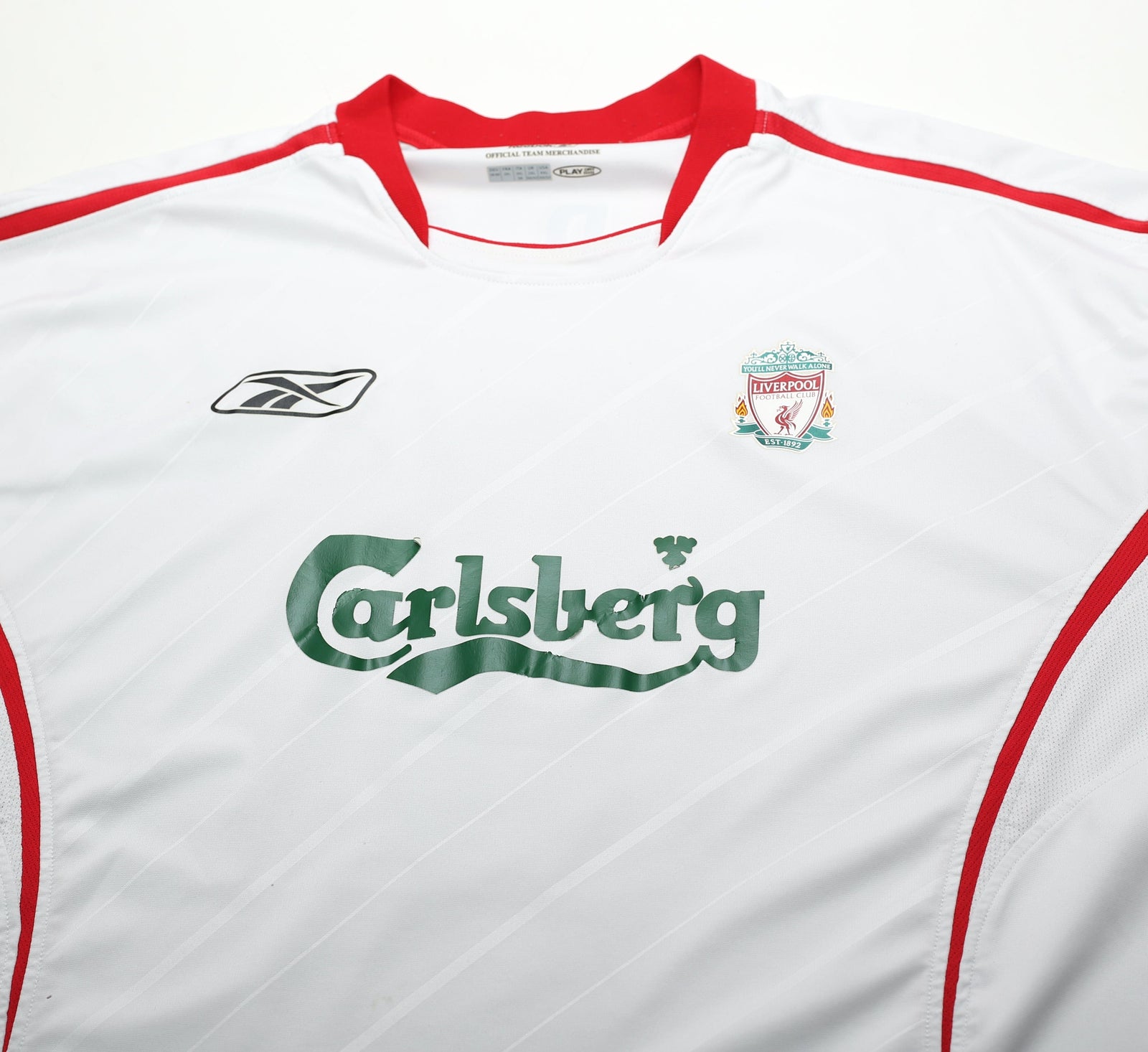 2003/05 ALONSO #14 Liverpool Vintage Reebok Away Football Shirt Jersey (XL)