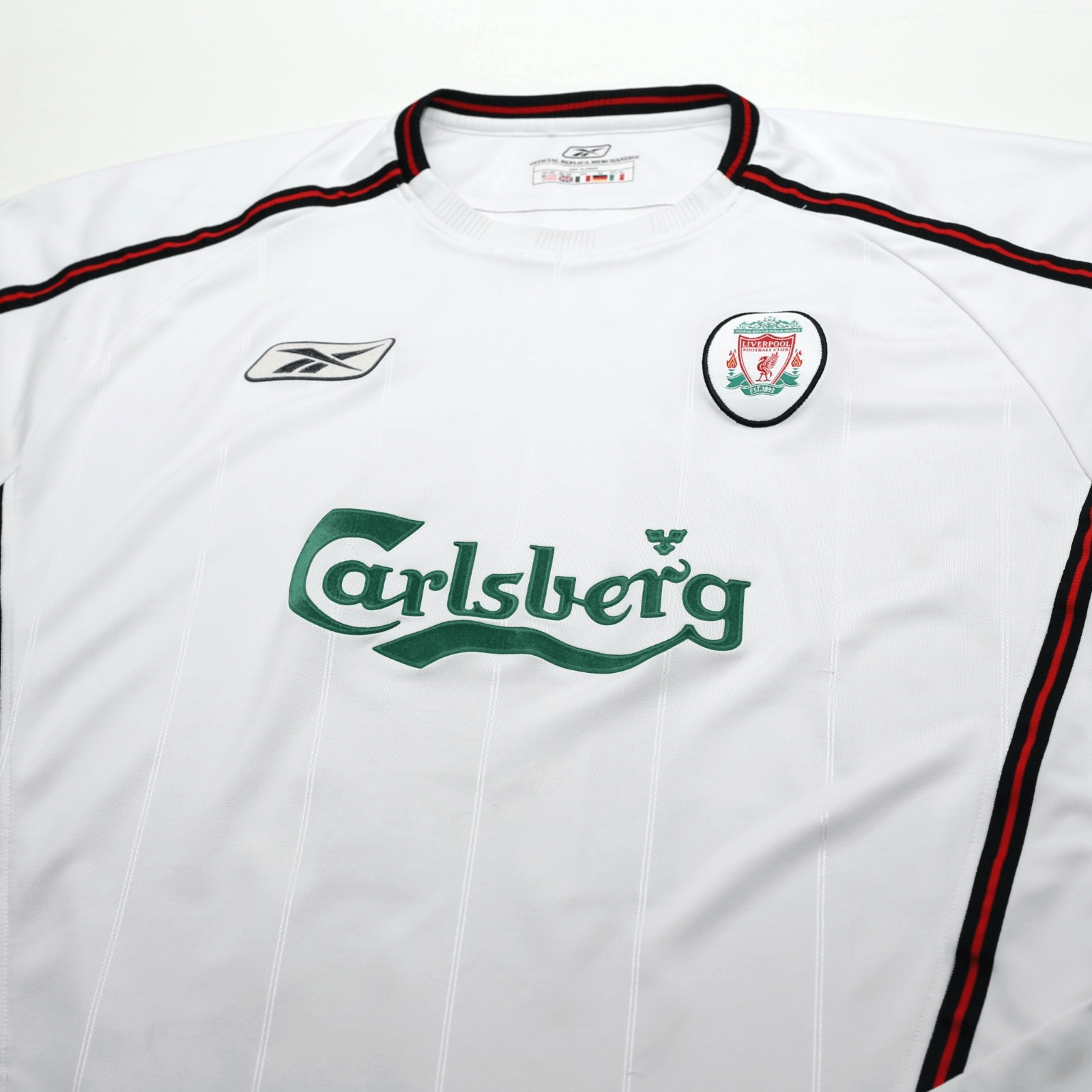 2003/05 Alonso #14 Vintage Liverpool Reebok Away Football Shirt (XL)