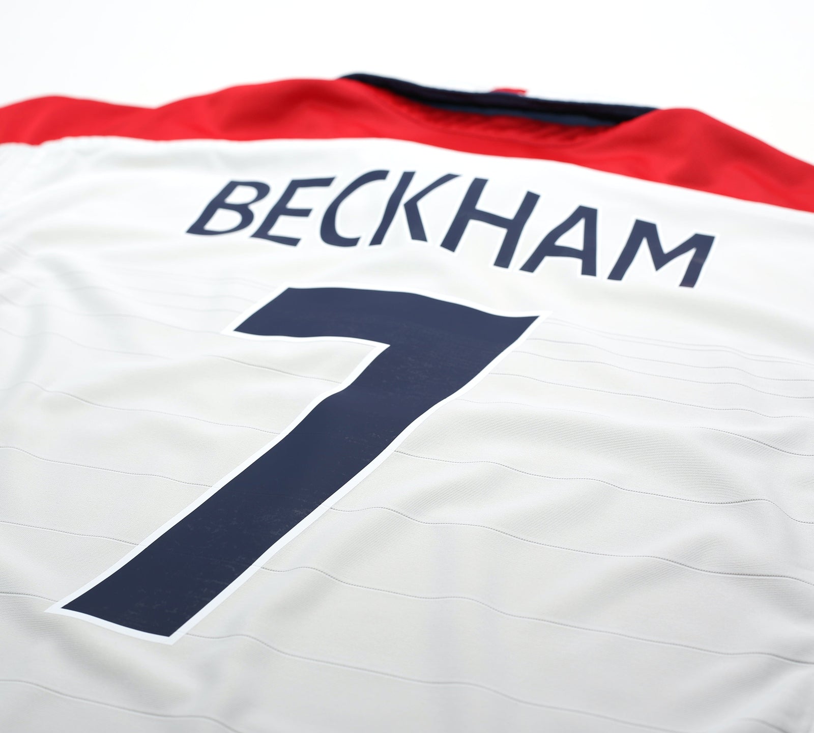 2003/05 BECKHAM #7 England Vintage Umbro Home Football Shirt (XL)