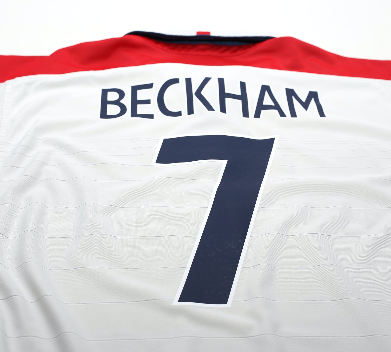 2003/05 BECKHAM #7 England Vintage Umbro Home Football Shirt (XL)