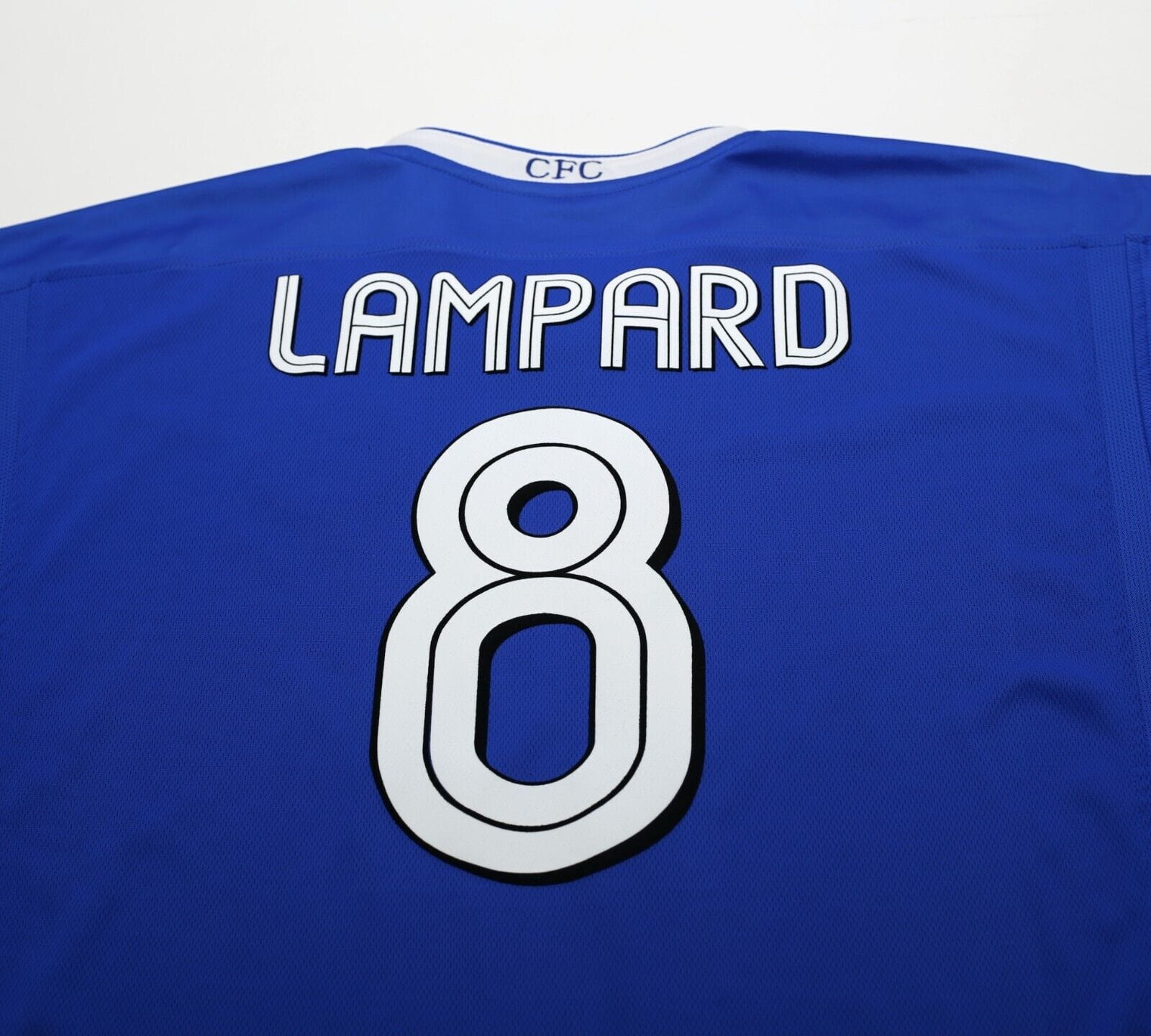 2003/05 LAMPARD #8 Chelsea Vintage Umbro UCL Home Football Shirt Jersey (XL)