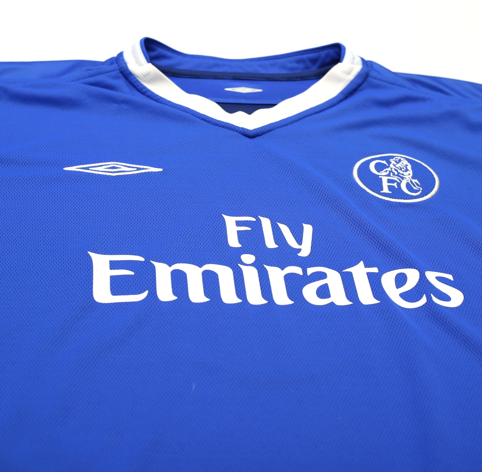 2003/05 LAMPARD #8 Chelsea Vintage Umbro UCL Home Football Shirt Jersey (XXL)