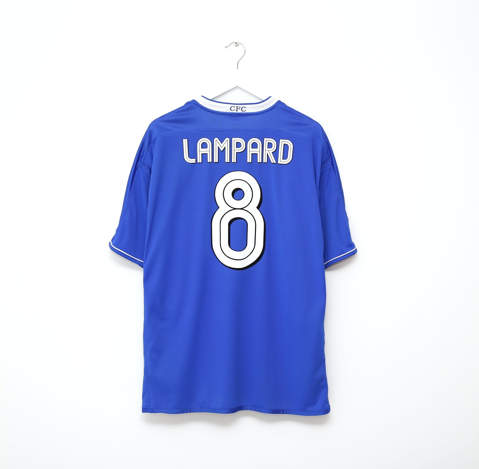 2003/05 LAMPARD #8 Chelsea Vintage Umbro UCL Home Football Shirt Jersey (XXL)