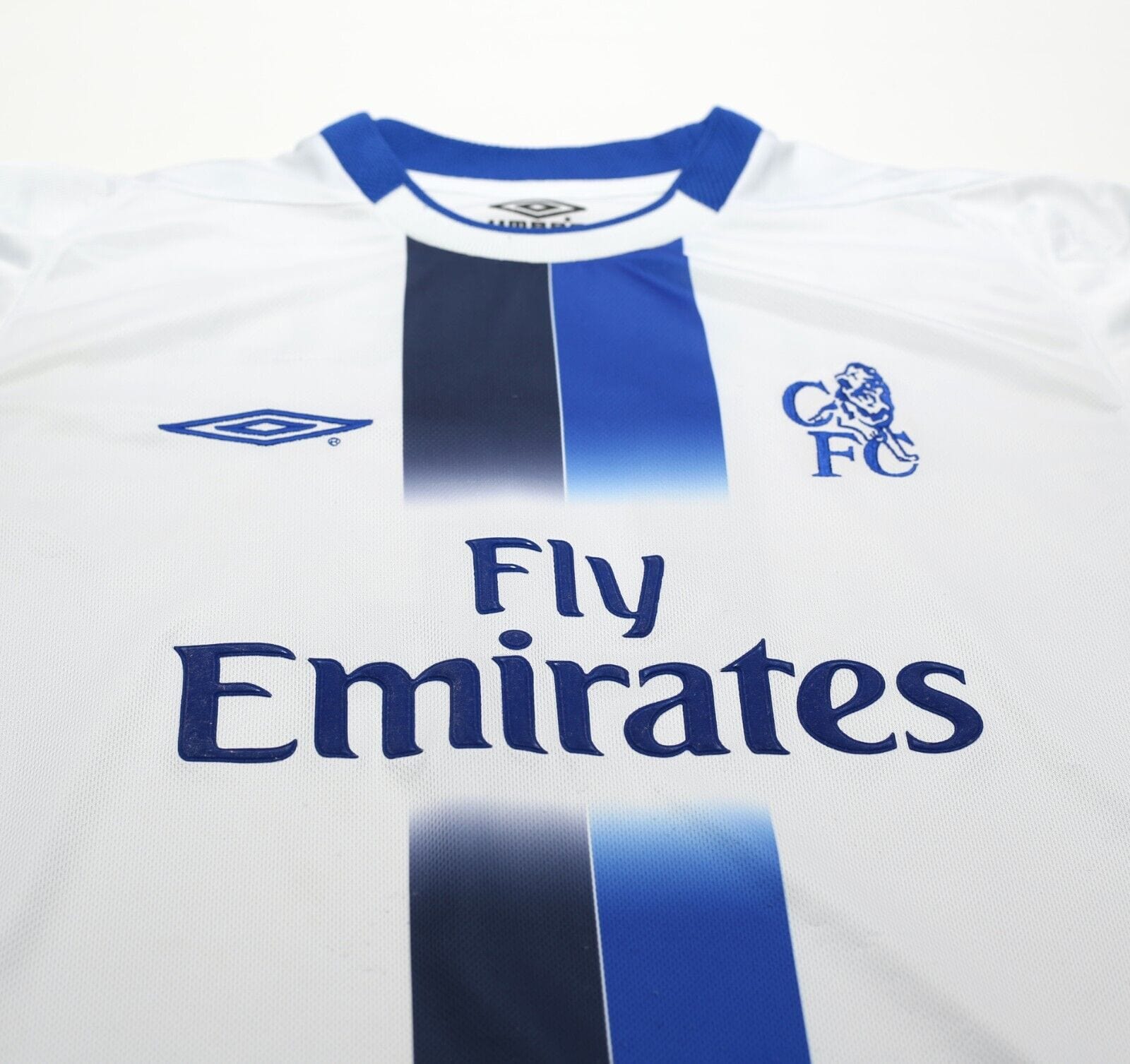 2003/05 MAKELELE #4 Chelsea Vintage Umbro UCL Away Football Shirt Jersey (S)