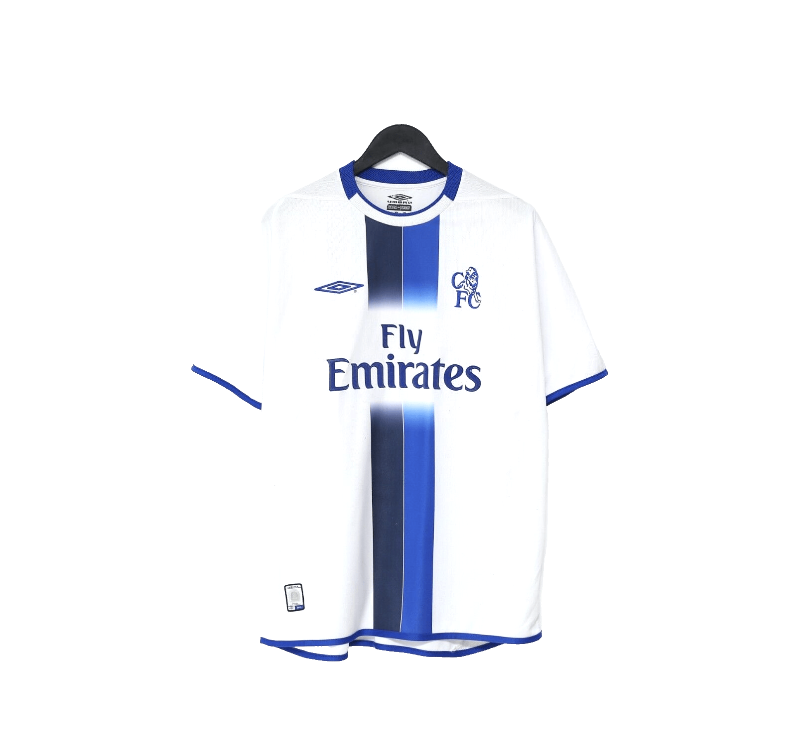 2003/05 MAKELELE #4 Chelsea Vintage Umbro UCL Away Football Shirt (L)