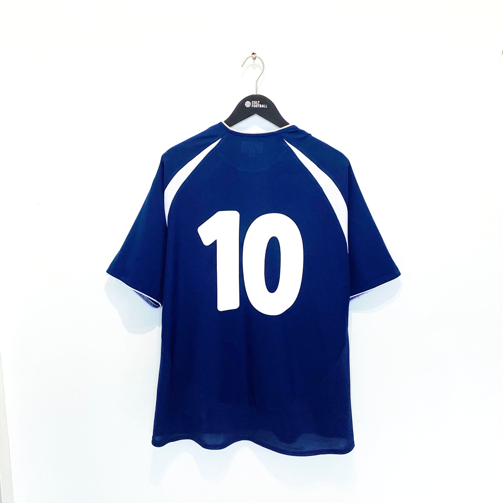 2003/05 McFADDEN #10 Scotland Vintage Diadora Home Football Shirt (L) Everton