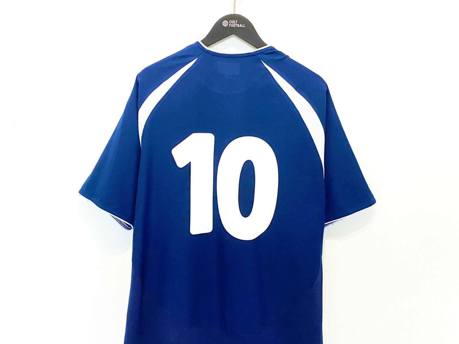 2003/05 McFADDEN #10 Scotland Vintage Diadora Home Football Shirt (L) Everton