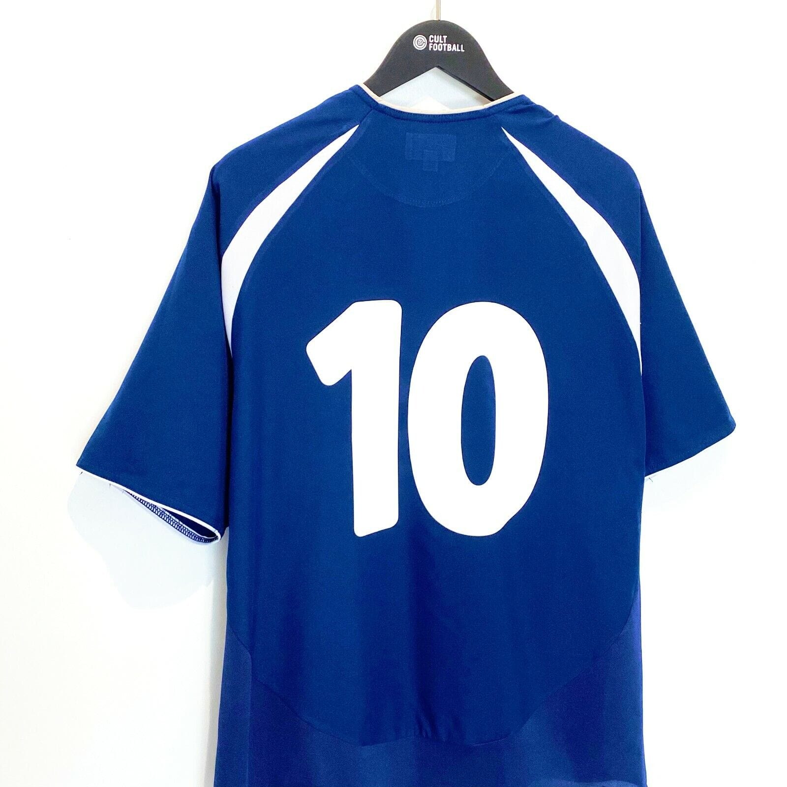 2003/05 McFADDEN #10 Scotland Vintage Diadora Home Football Shirt (L) Everton