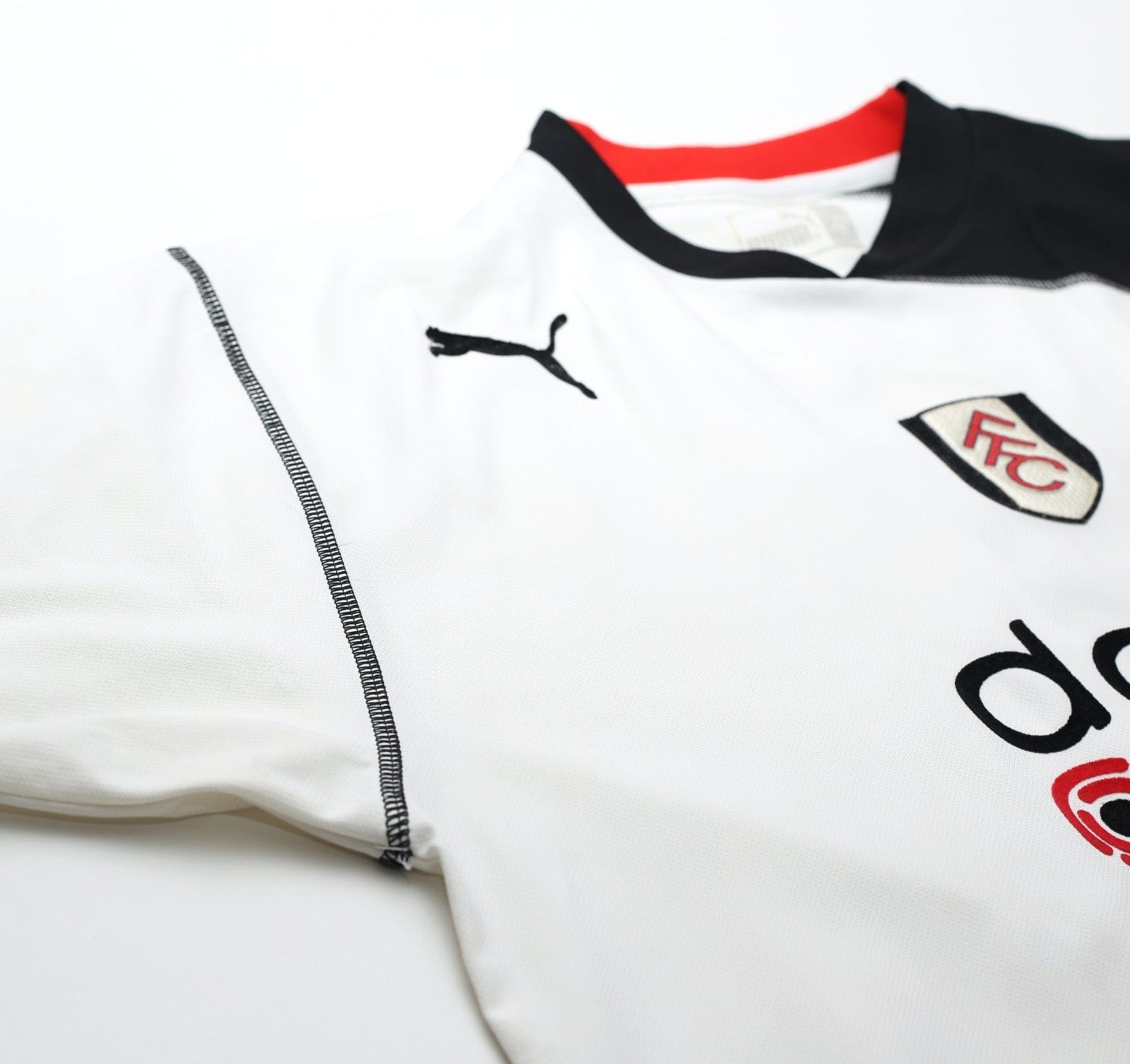 2003/05 SAHA #8 Fulham Vintage PUMA Home Football Shirt (L)