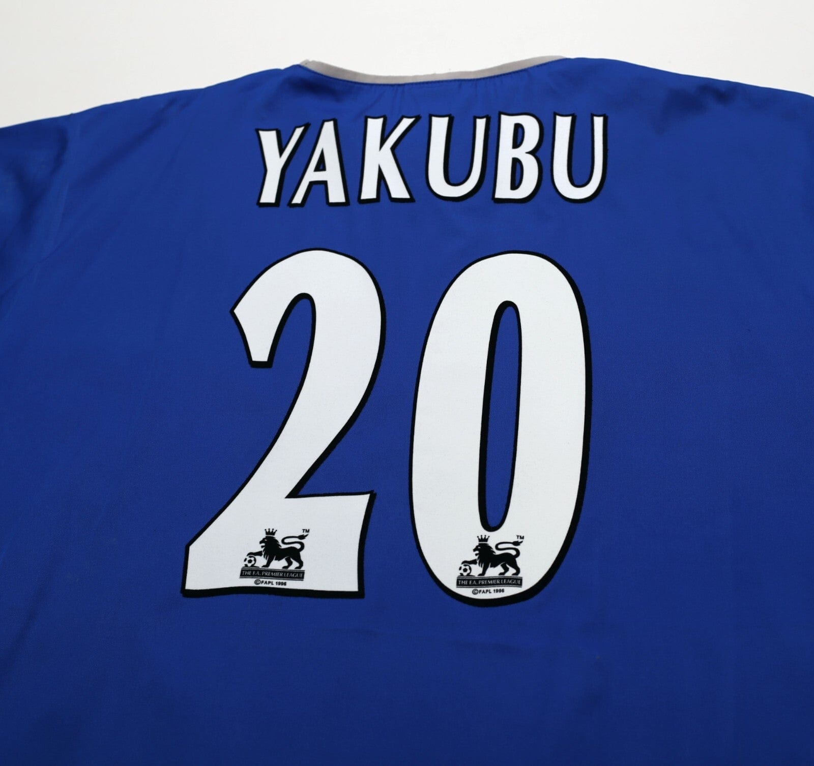 2003/05 YAKUBU #20 Portsmouth Vintage Pompey Sports Home Football Shirt (XL)