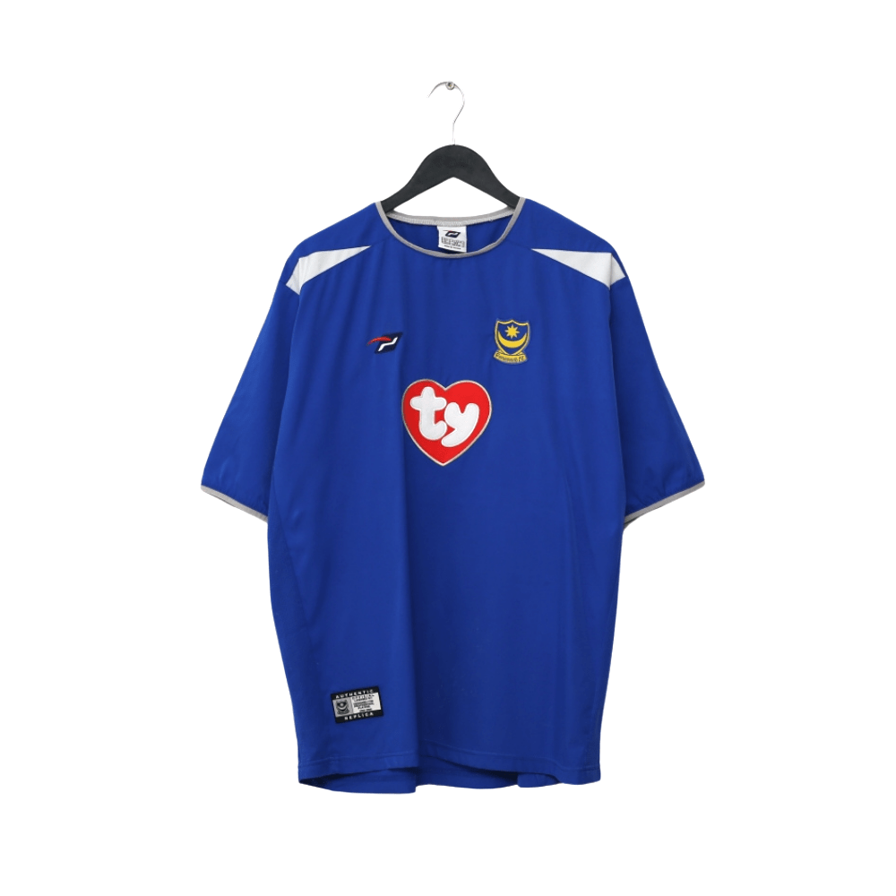 2003/05 YAKUBU #20 Portsmouth Vintage Pompey Sports Home Football Shirt (XL)