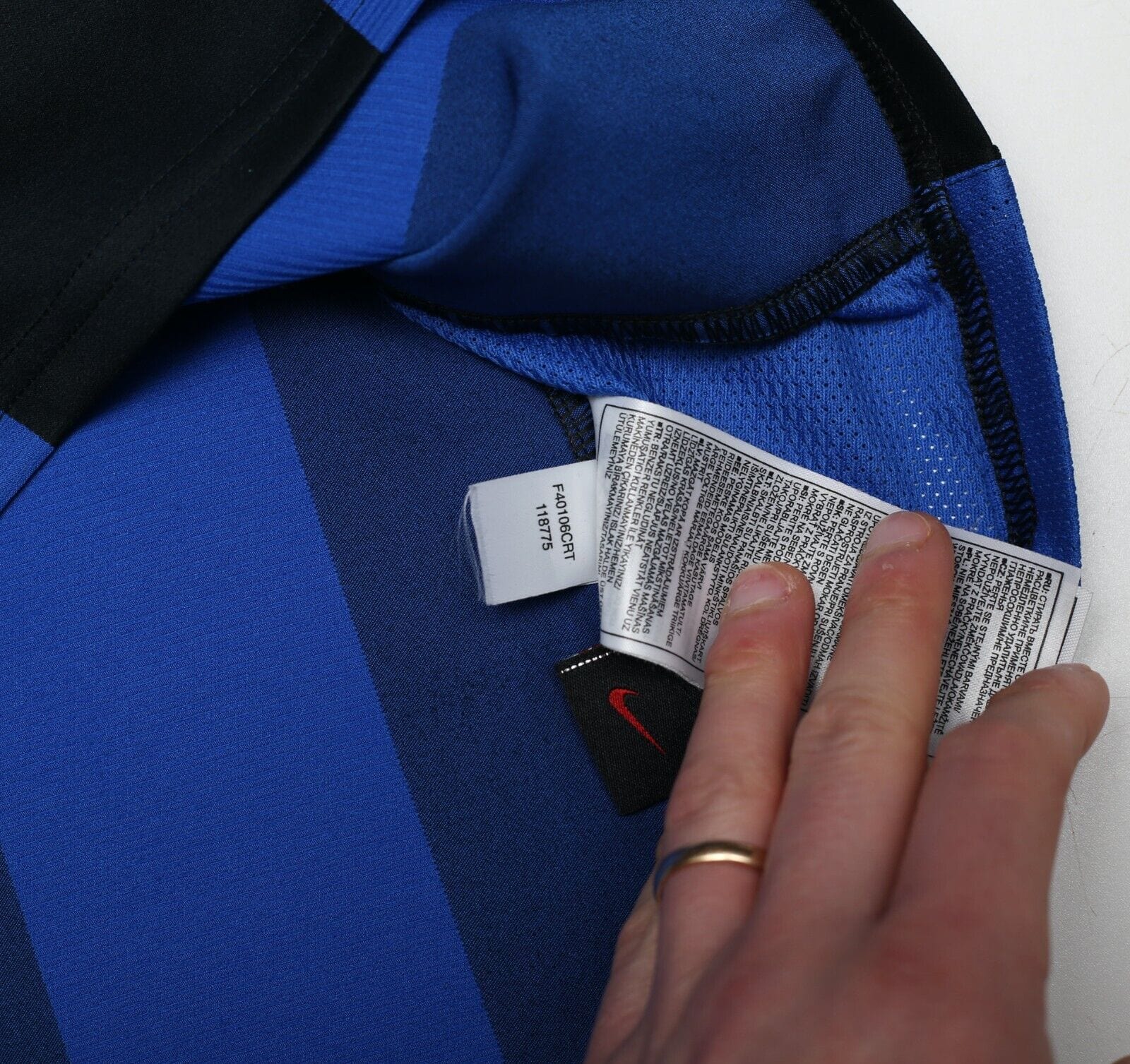 2004/05 ADRIANO #10 Inter Milan Vintage Nike Home Football Shirt (S)