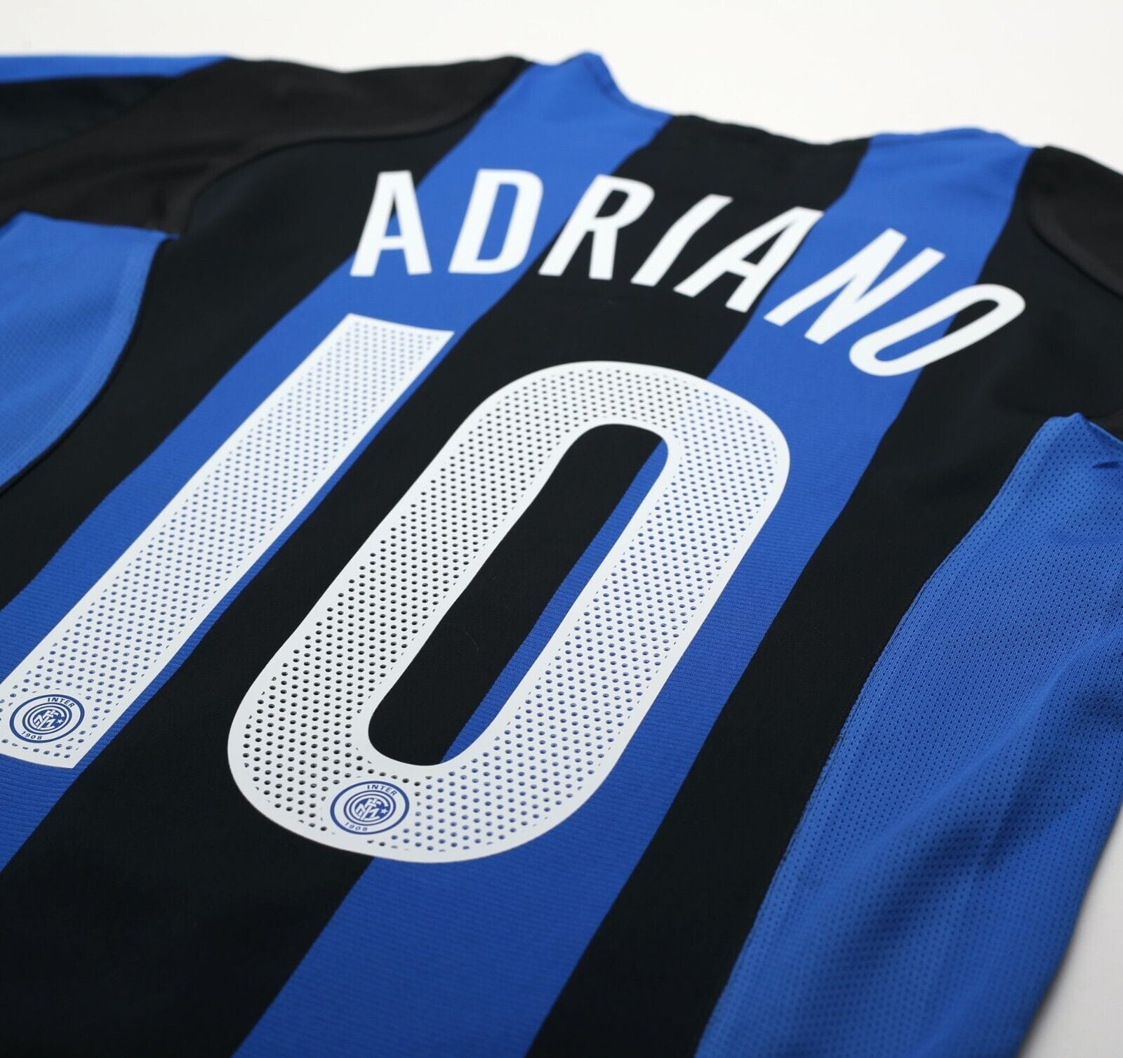 2004/05 ADRIANO #10 Inter Milan Vintage Nike Home Football Shirt (S)