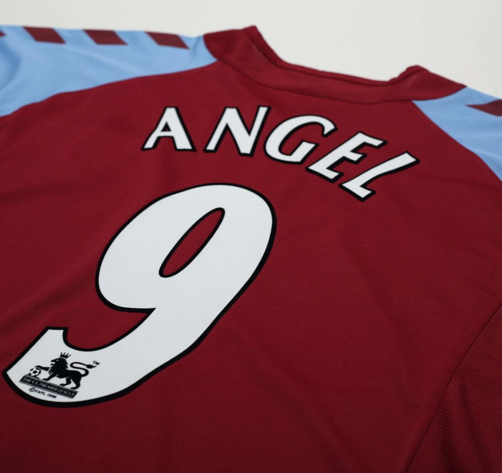2004/05 ANGEL 9 Aston Villa Vintage Hummel Home Football Shirt (S/M)