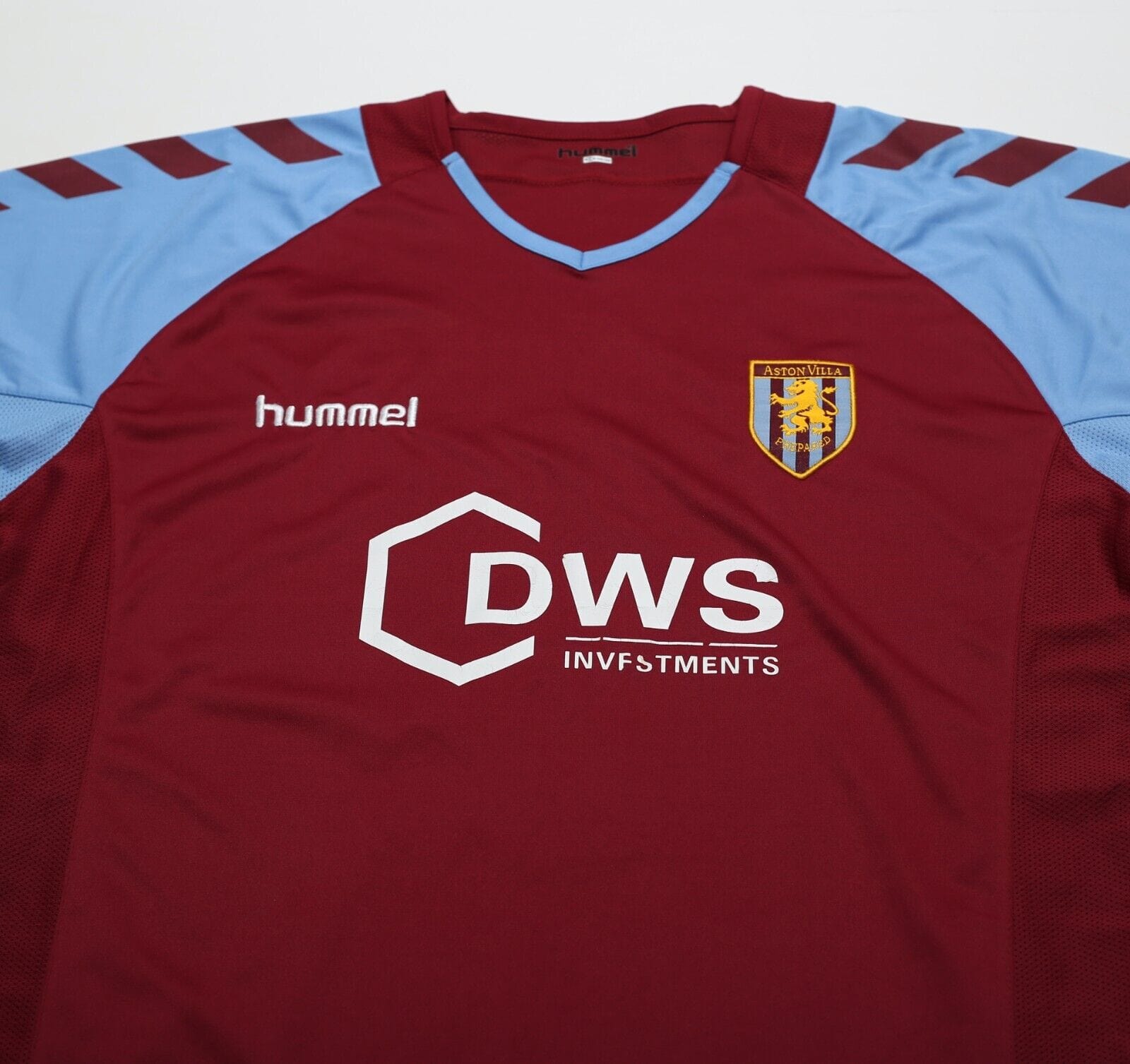 2004/05 ANGEL 9 Aston Villa Vintage Hummel Home Football Shirt (S/M)