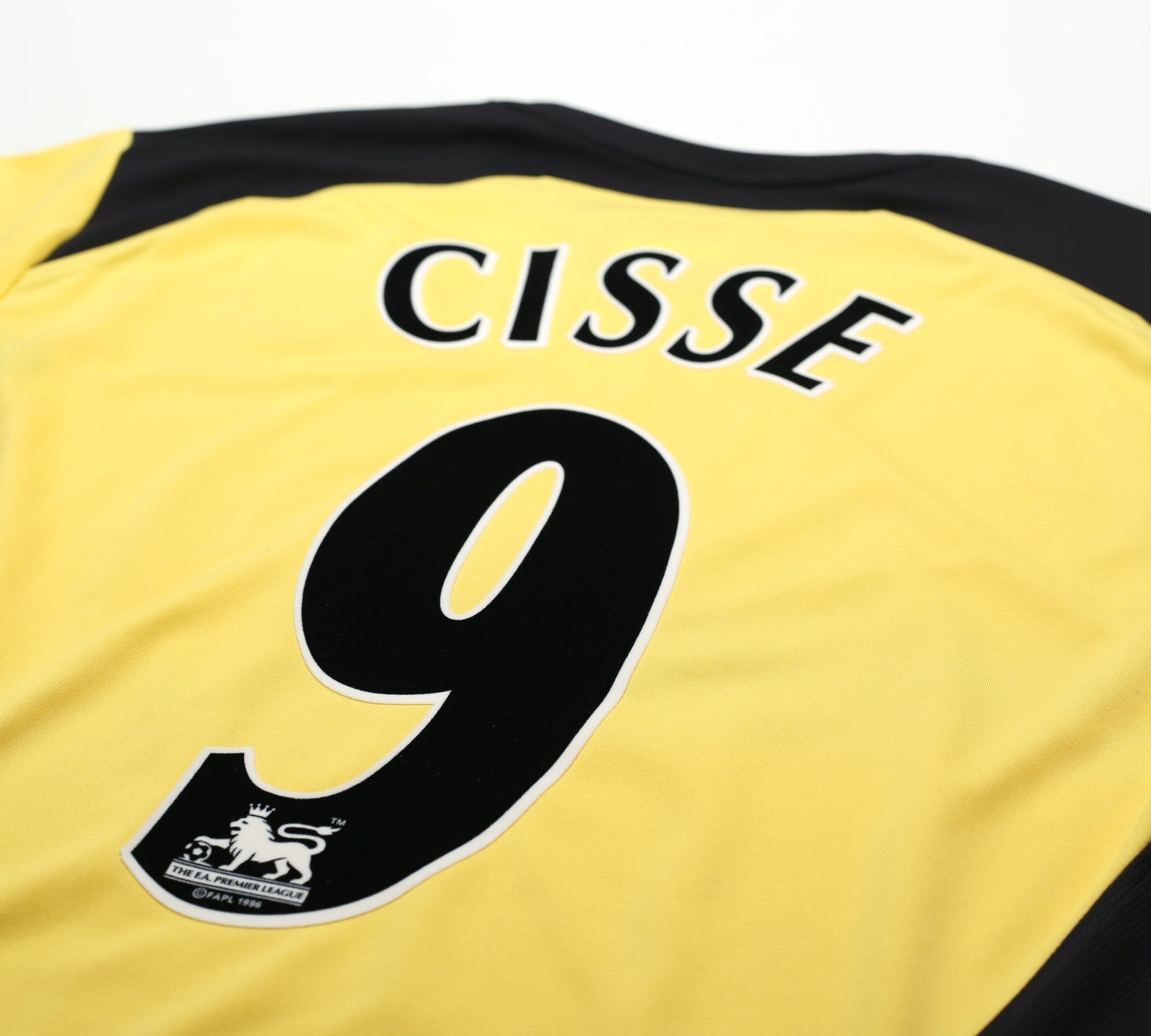 2004/05 CISSE #9 Liverpool Vintage Reebok Away Football Shirt Jersey (M)