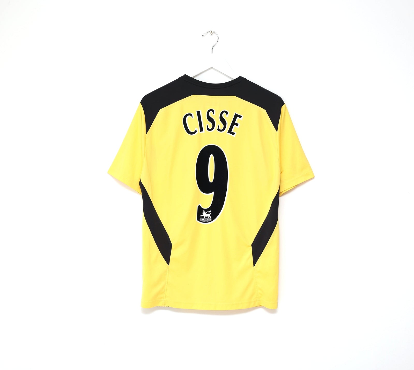 2004/05 CISSE #9 Liverpool Vintage Reebok Away Football Shirt Jersey (M)