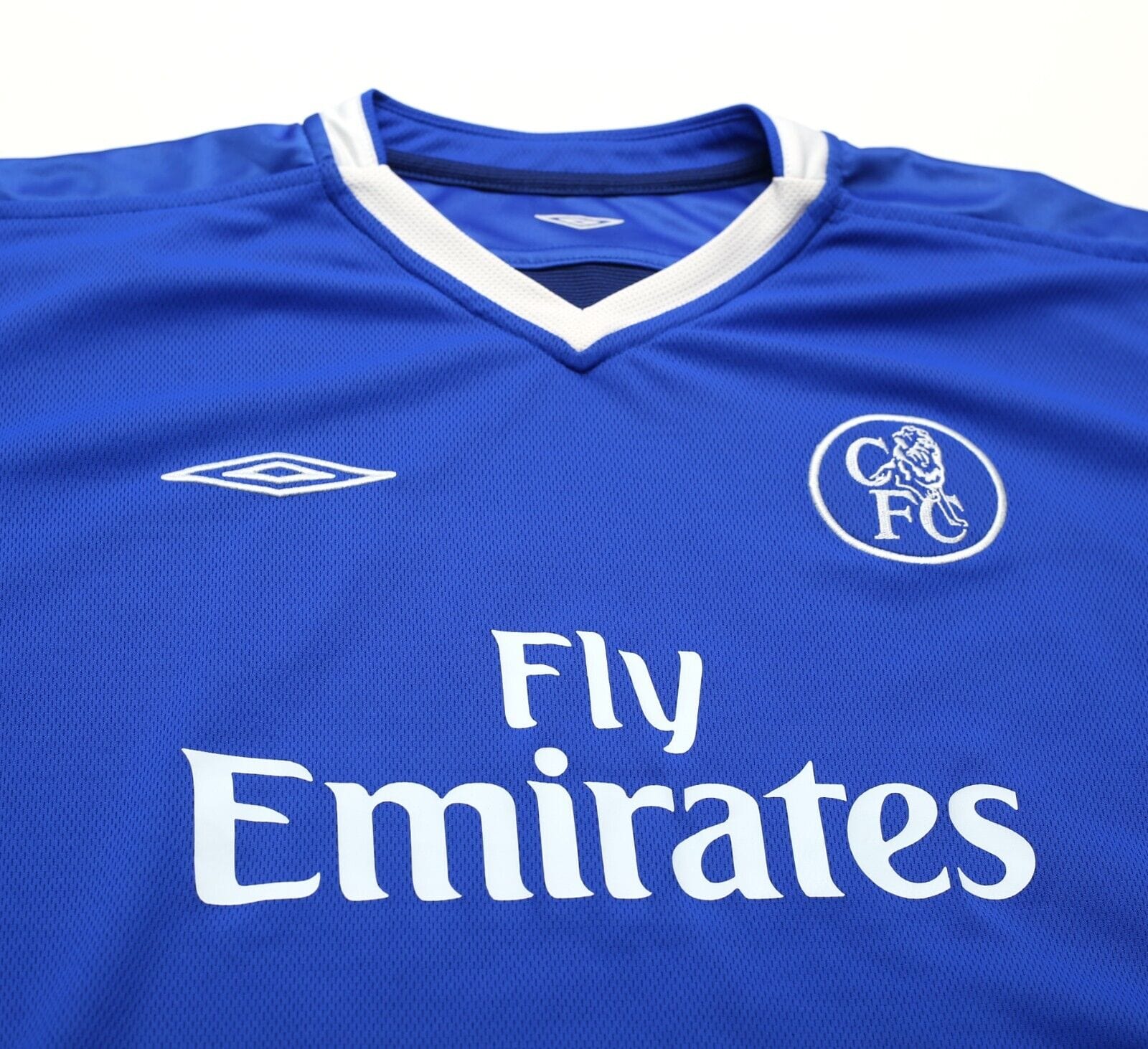 2004/05 DROGBA #15 Chelsea Vintage Umbro UCL Home Football Shirt Jersey (L)