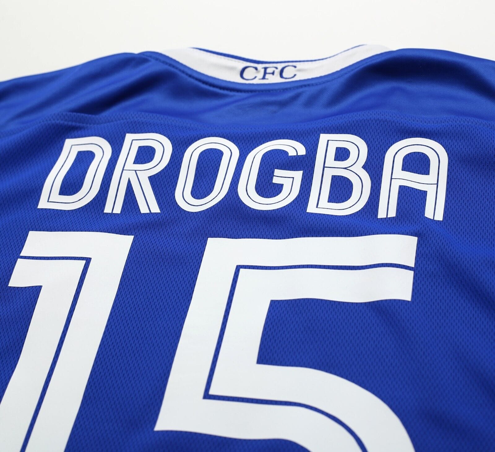2004/05 DROGBA #15 Chelsea Vintage Umbro UCL Home Football Shirt Jersey (L)